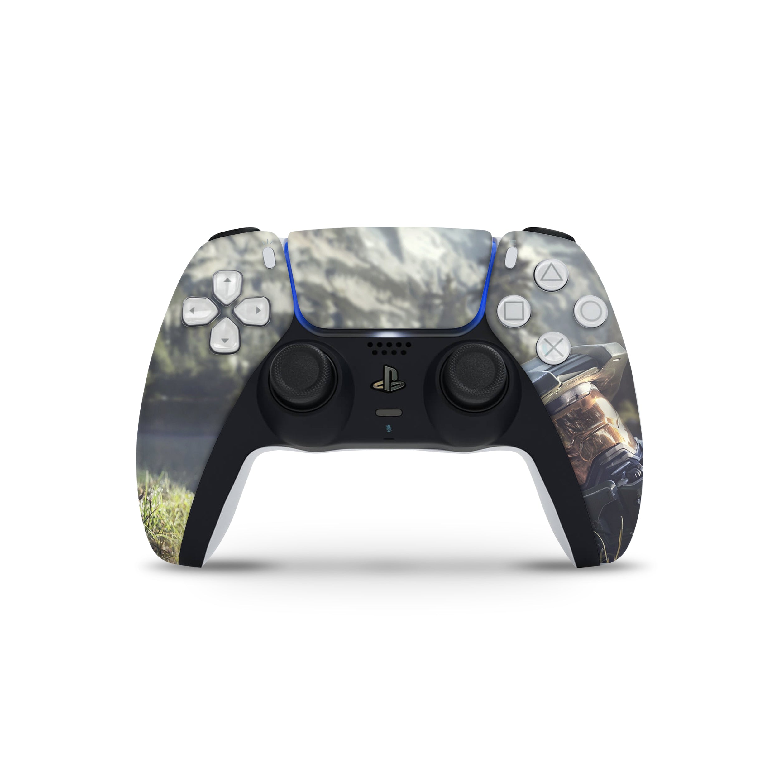 Spartan Sentinel v4 PS5 Controller Skin - Video Game-inspired design