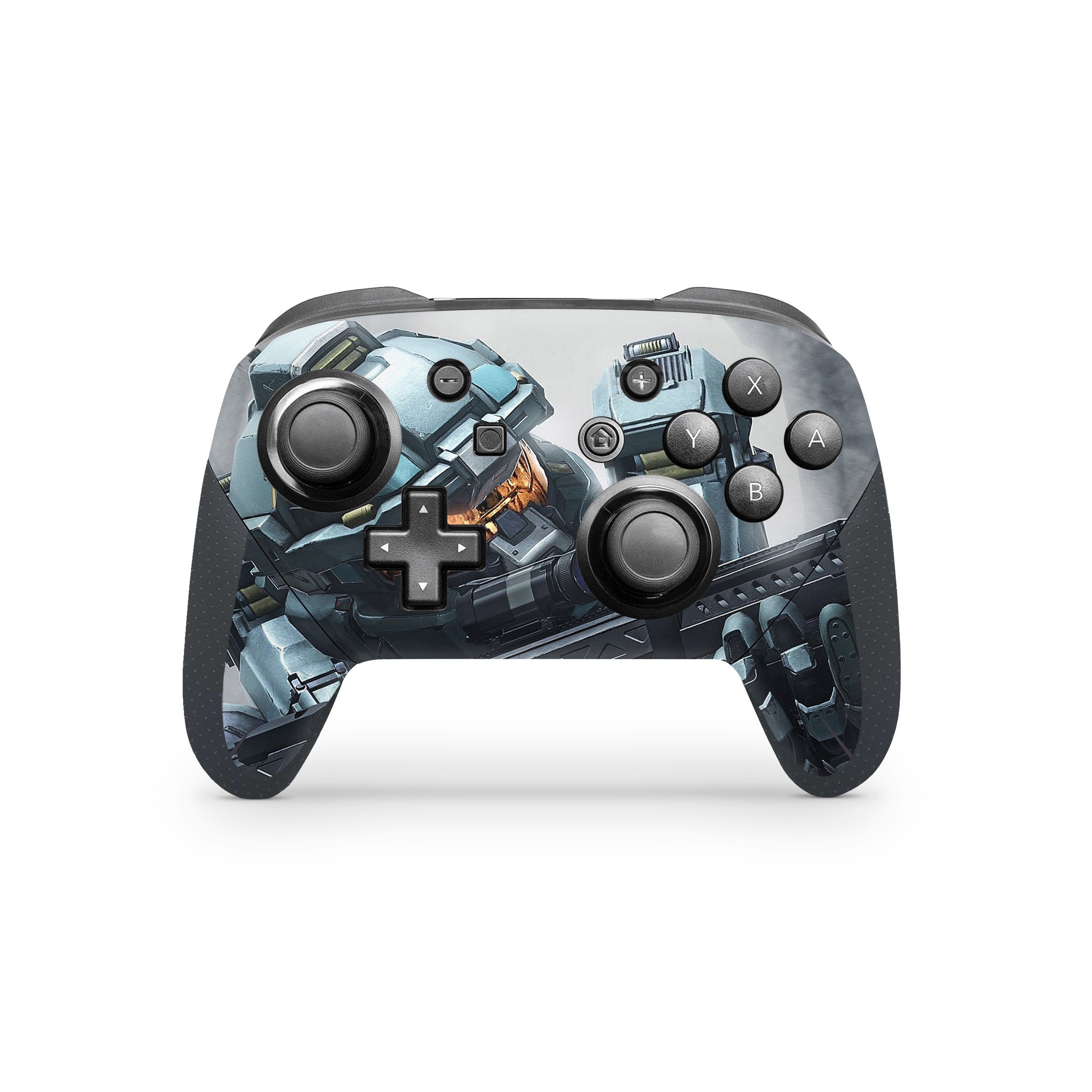 Spartan Sentinel v9 Nintendo Switch Pro Controller Skin - Video Game-inspired design
