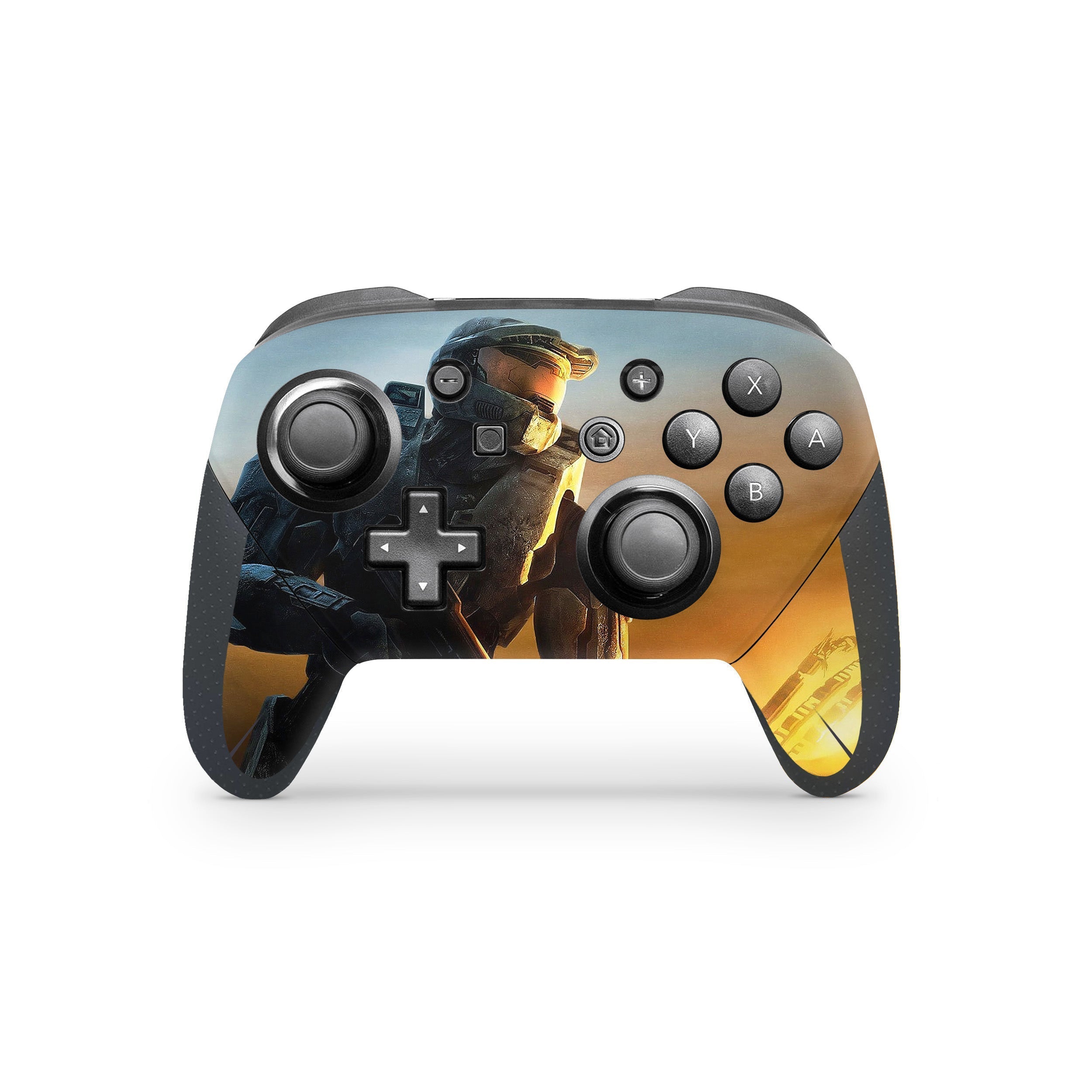 Spartan Sentinel v10 Nintendo Switch Pro Controller Skin - Video Game-inspired design
