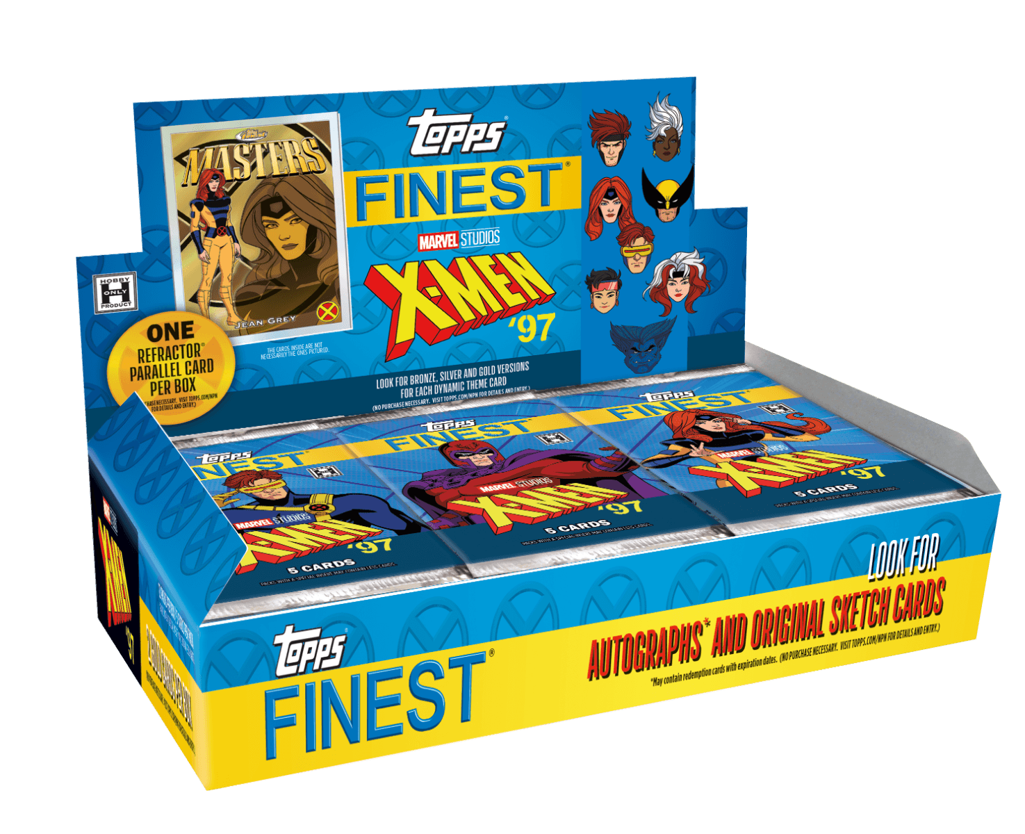 2025 Topps Finest X-Men 97' - Hobby Box