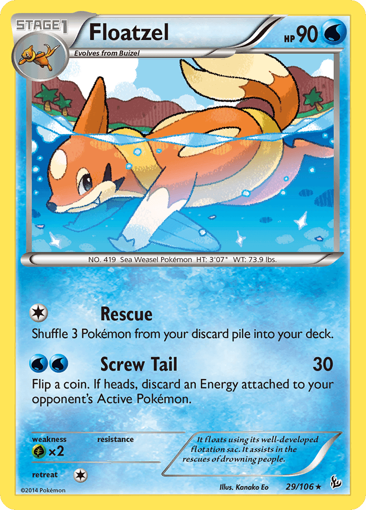 Floatzel (29/106) [XY: Flashfire]