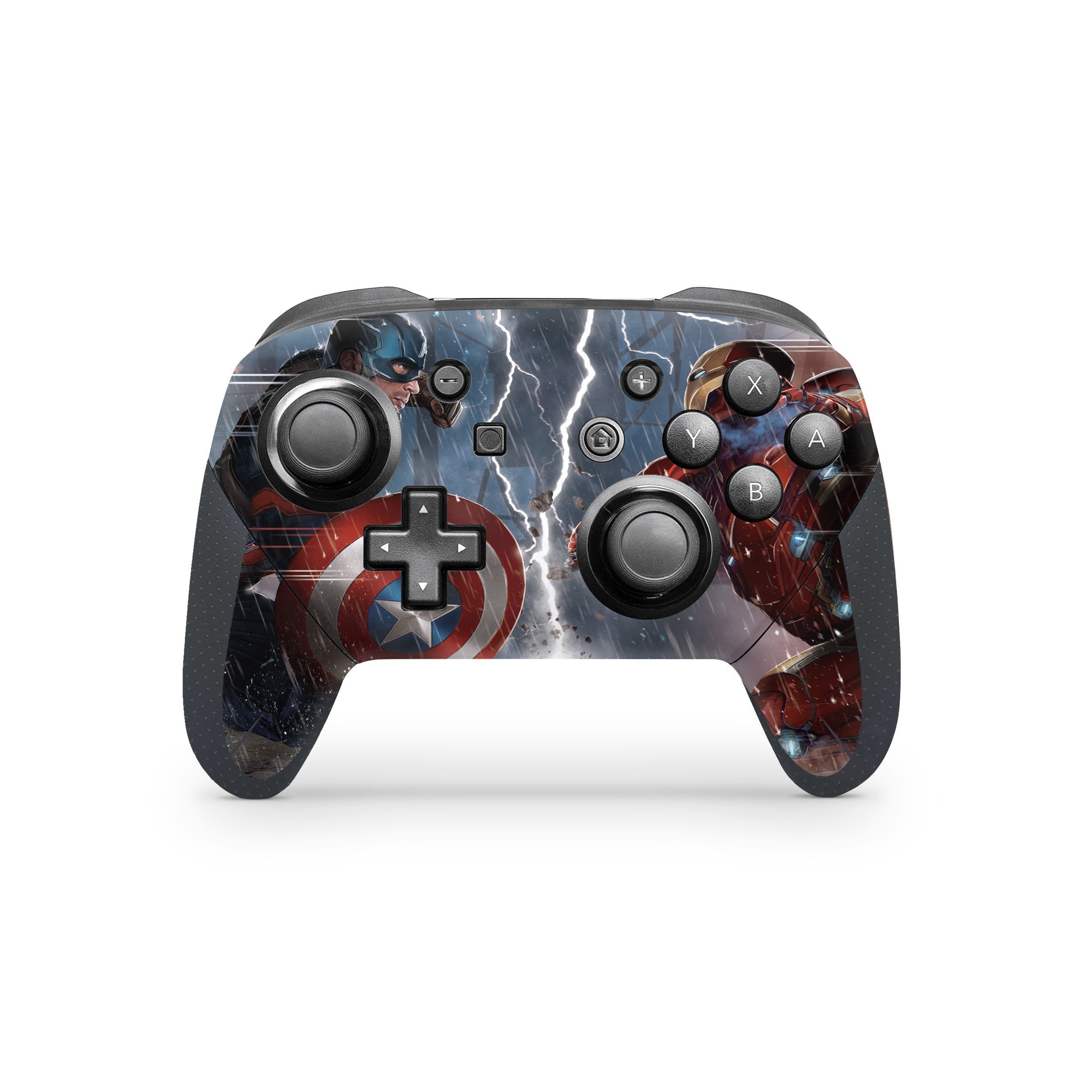 Freedom Vanguard v1 Nintendo Switch Pro Controller Skin - Comics-inspired design