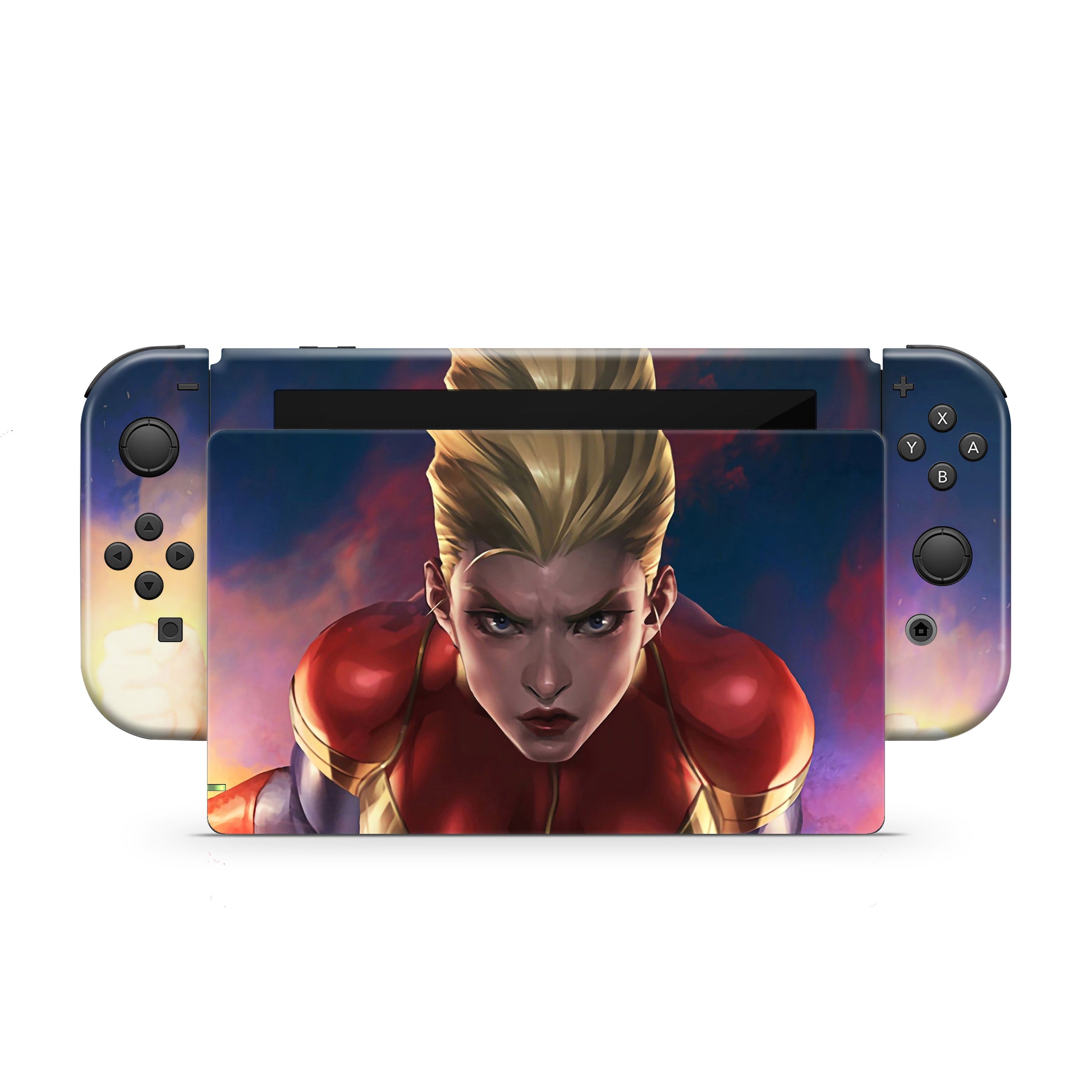 Galactic Champion v2 Nintendo Switch Skin - Comics-inspired design