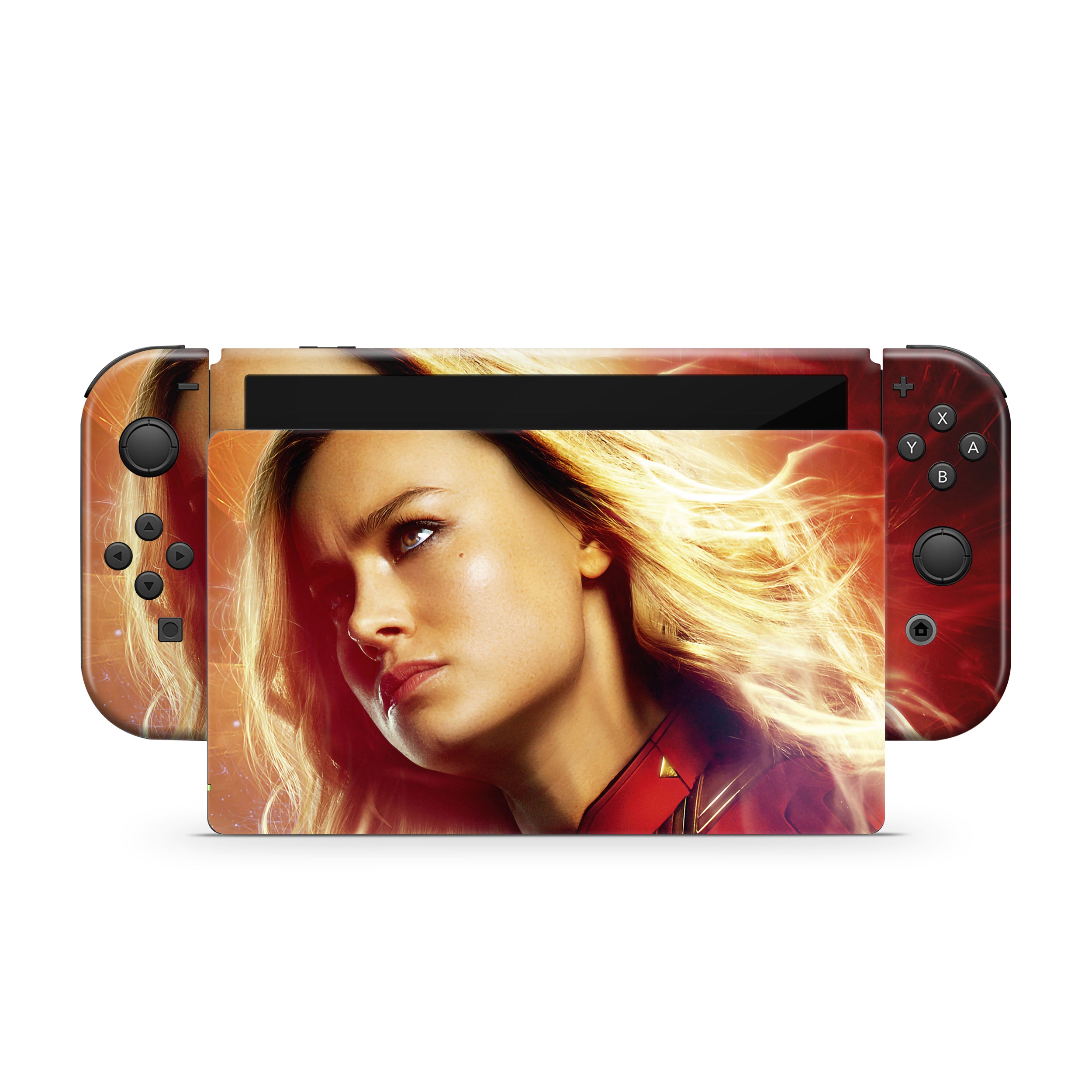Galactic Champion v3 Nintendo Switch OLED Skin - Comics-inspired design