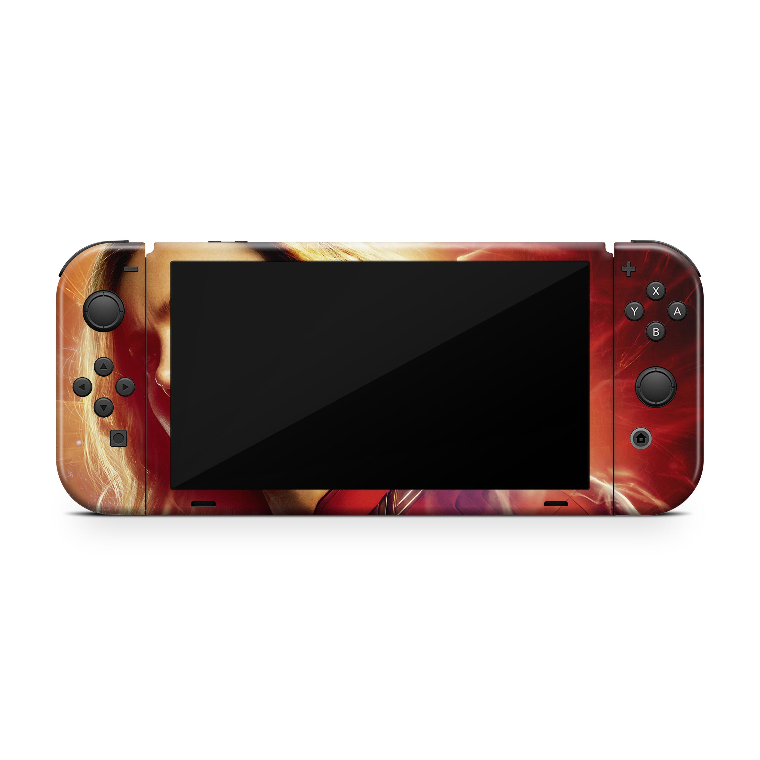 Galactic Champion v3 Nintendo Switch OLED Skin - Comics-inspired design