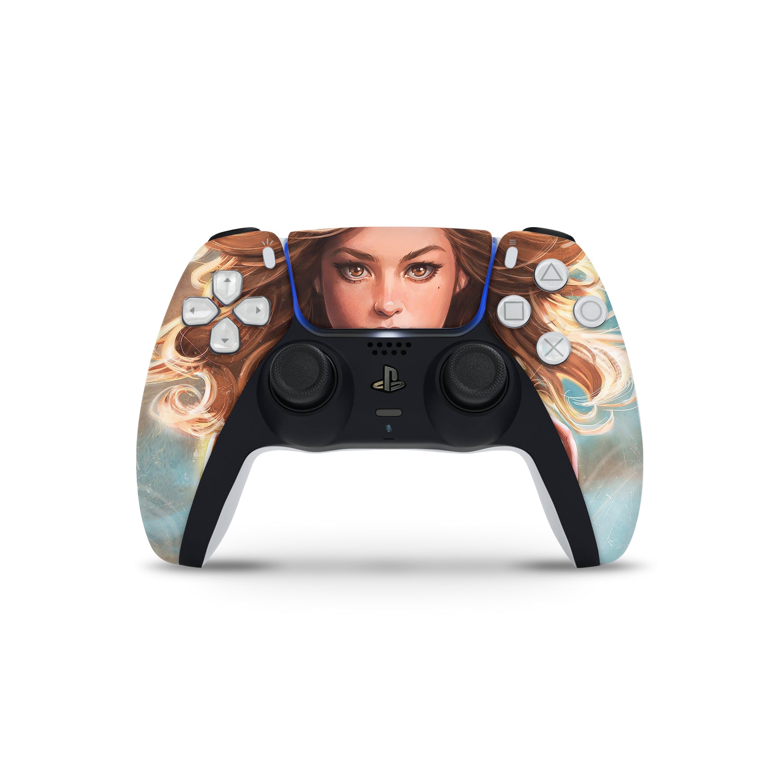 Galactic Champion v5 PS5 Controller Skin - Comics-inspired design