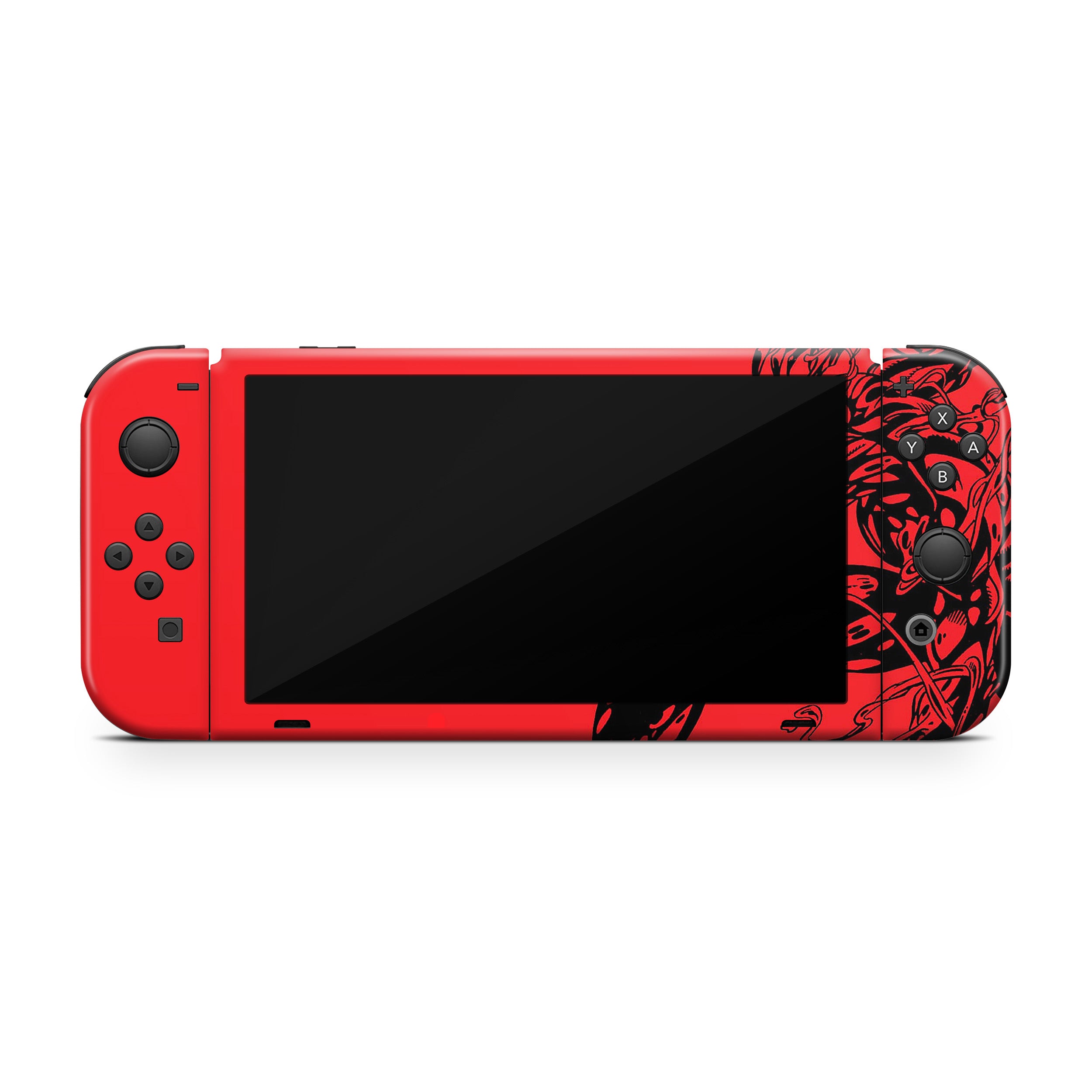 Crimson Terror v2 Nintendo Switch OLED Skin - Comics-inspired design