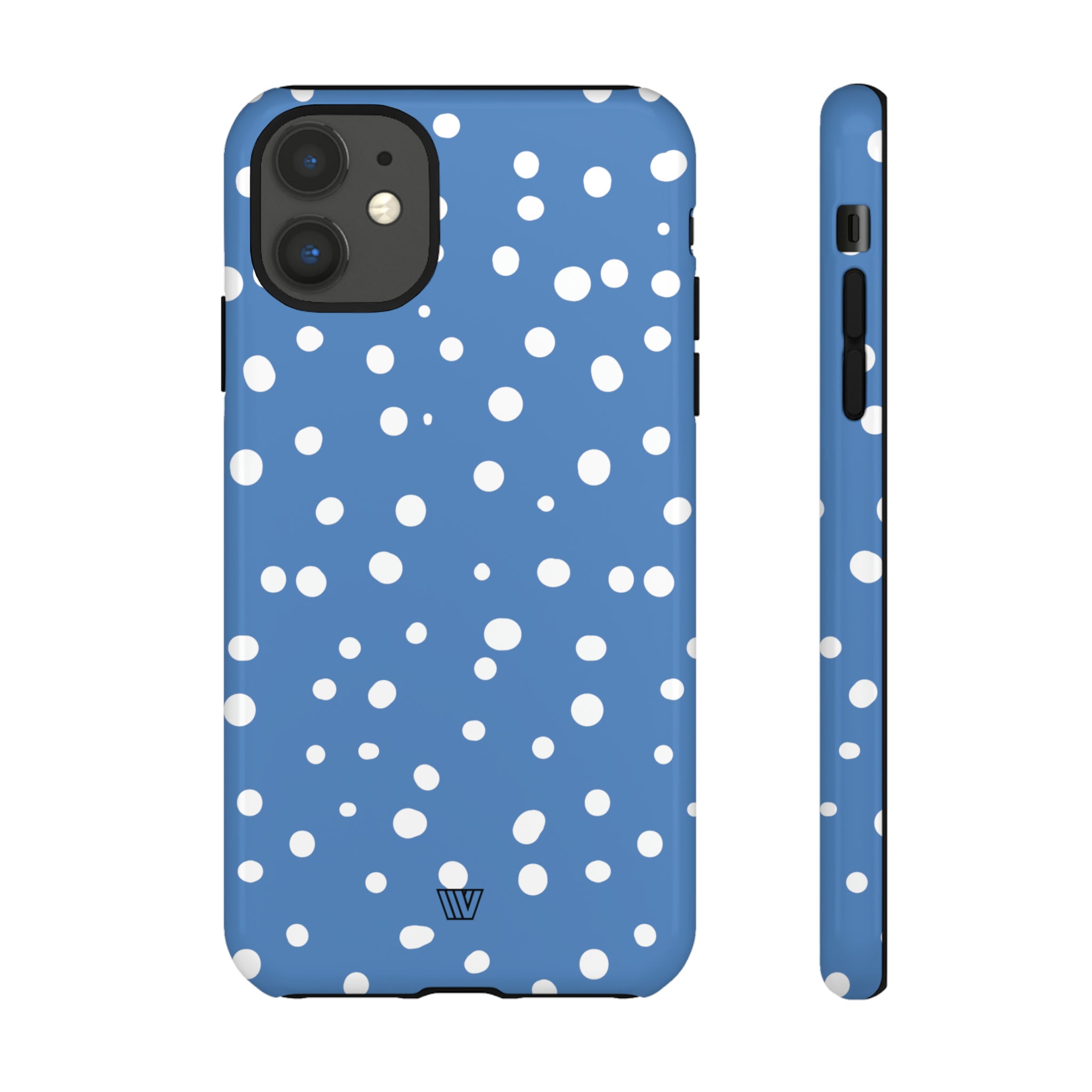 DUSTY BLUE DOTS | Tough Phone Case
