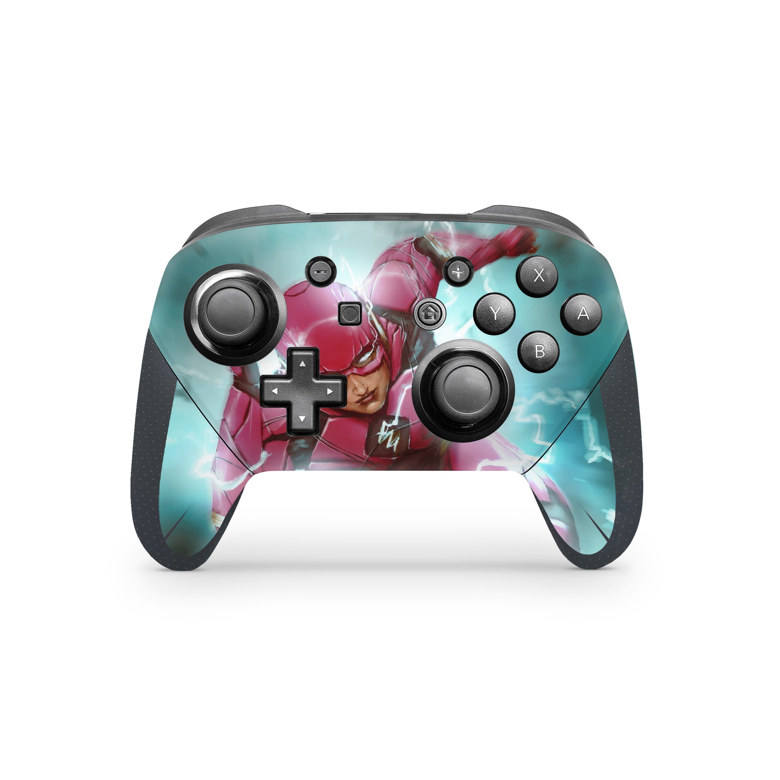 Red Velocity v1 Nintendo Switch Pro Controller Skin - Comics-inspired design