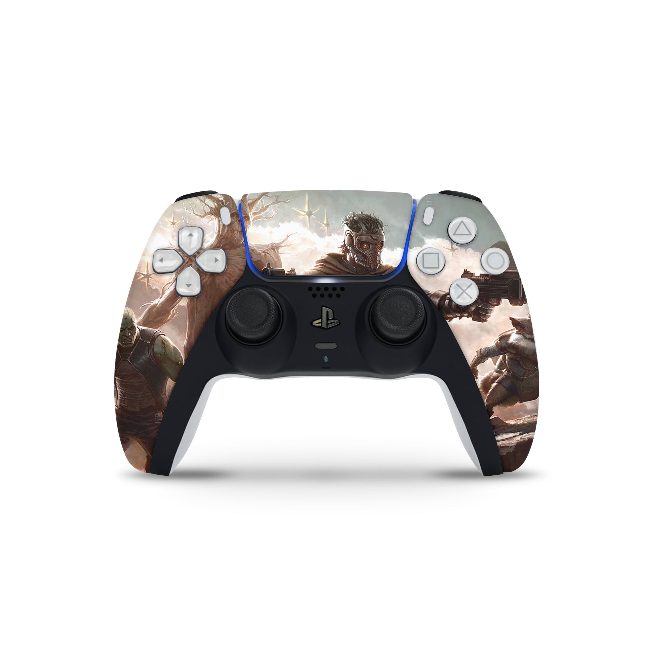 Stellar Warriors v5 PS5 Controller Skin - Comics-inspired design