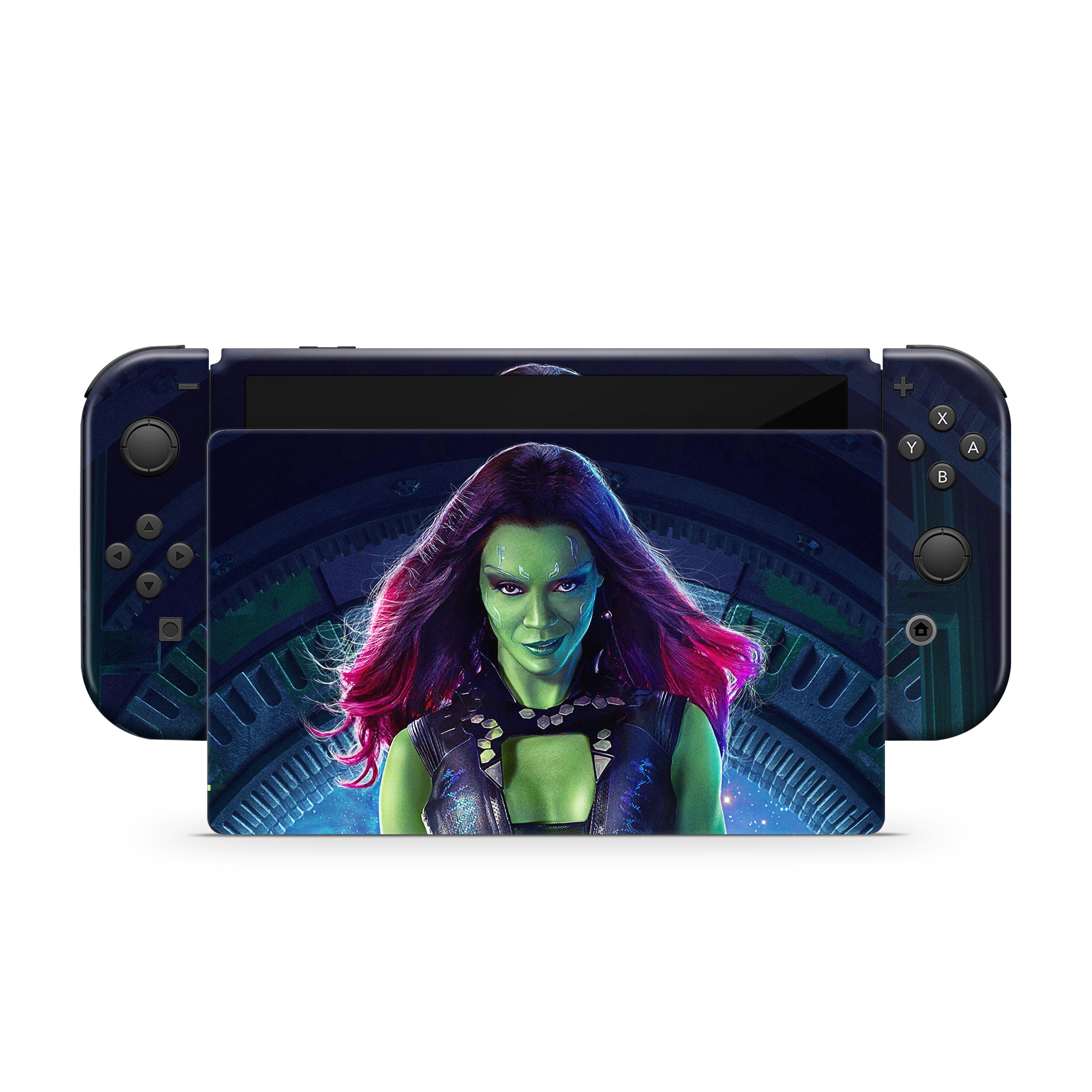 Celestial Assassin v1 Nintendo Switch OLED Skin - Comics-inspired design