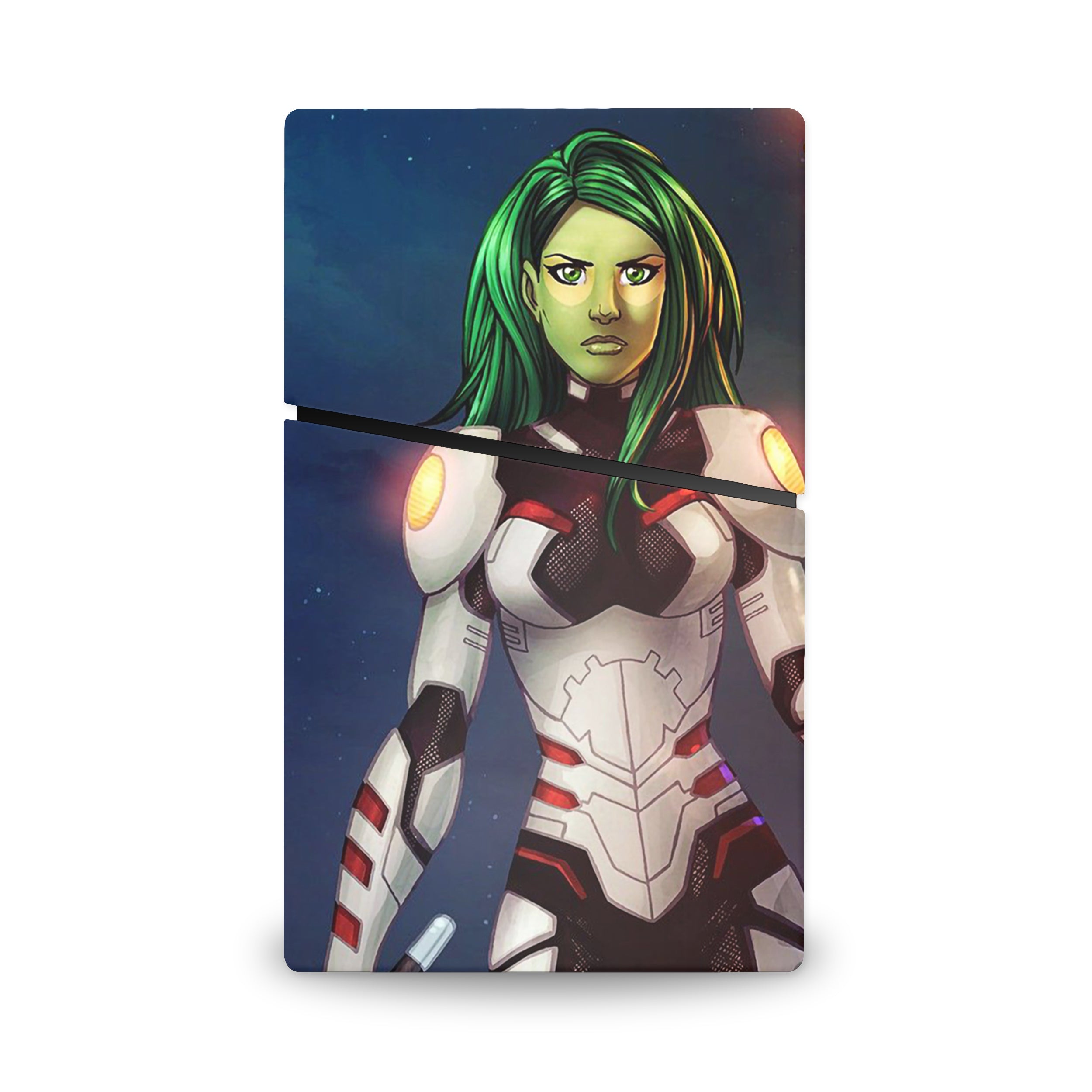 Celestial Assassin v2 PS5 Slim Digital Skin - Comics-inspired design