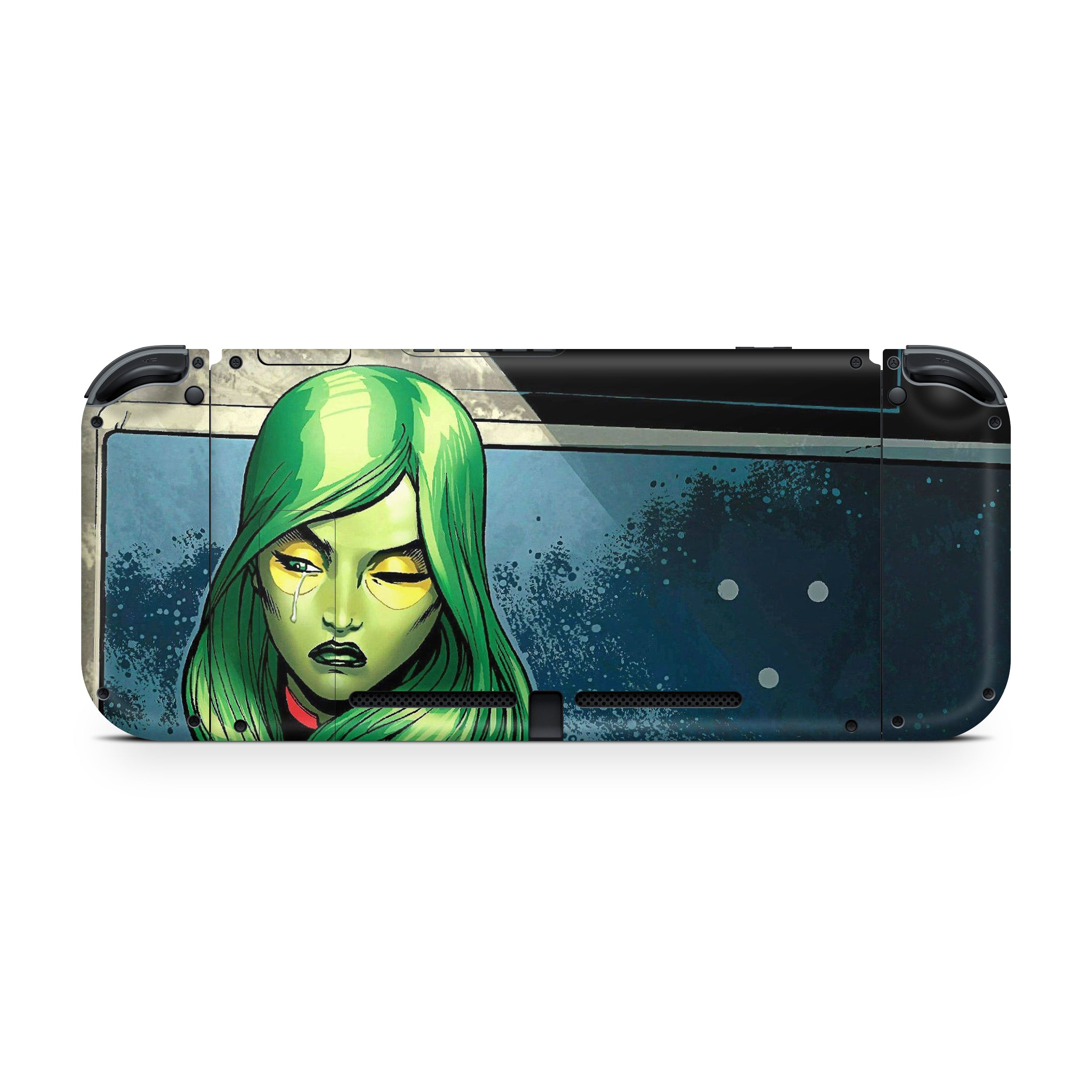 Celestial Assassin v3 Nintendo Switch OLED Skin - Comics-inspired design