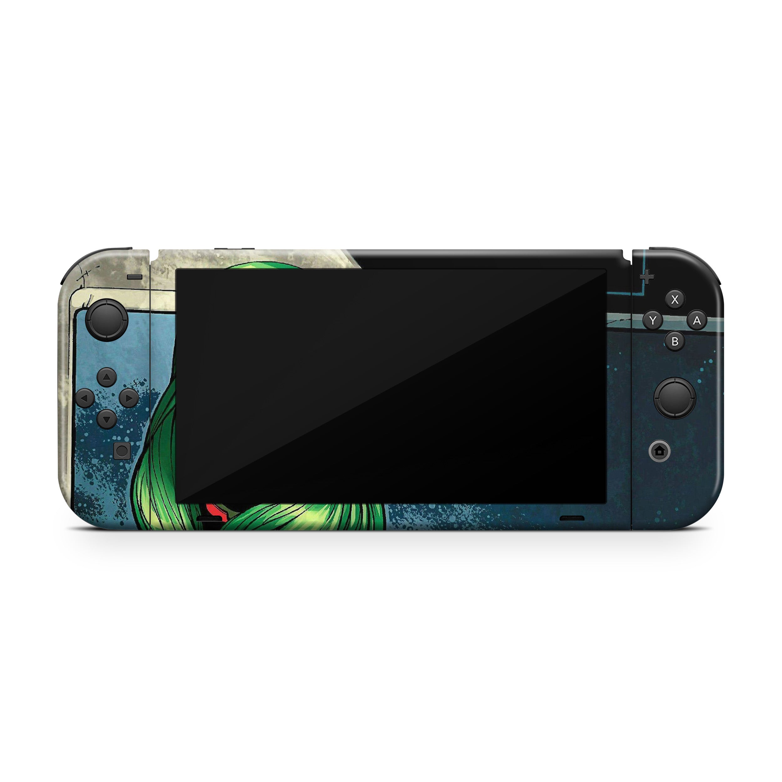 Celestial Assassin v3 Nintendo Switch OLED Skin - Comics-inspired design