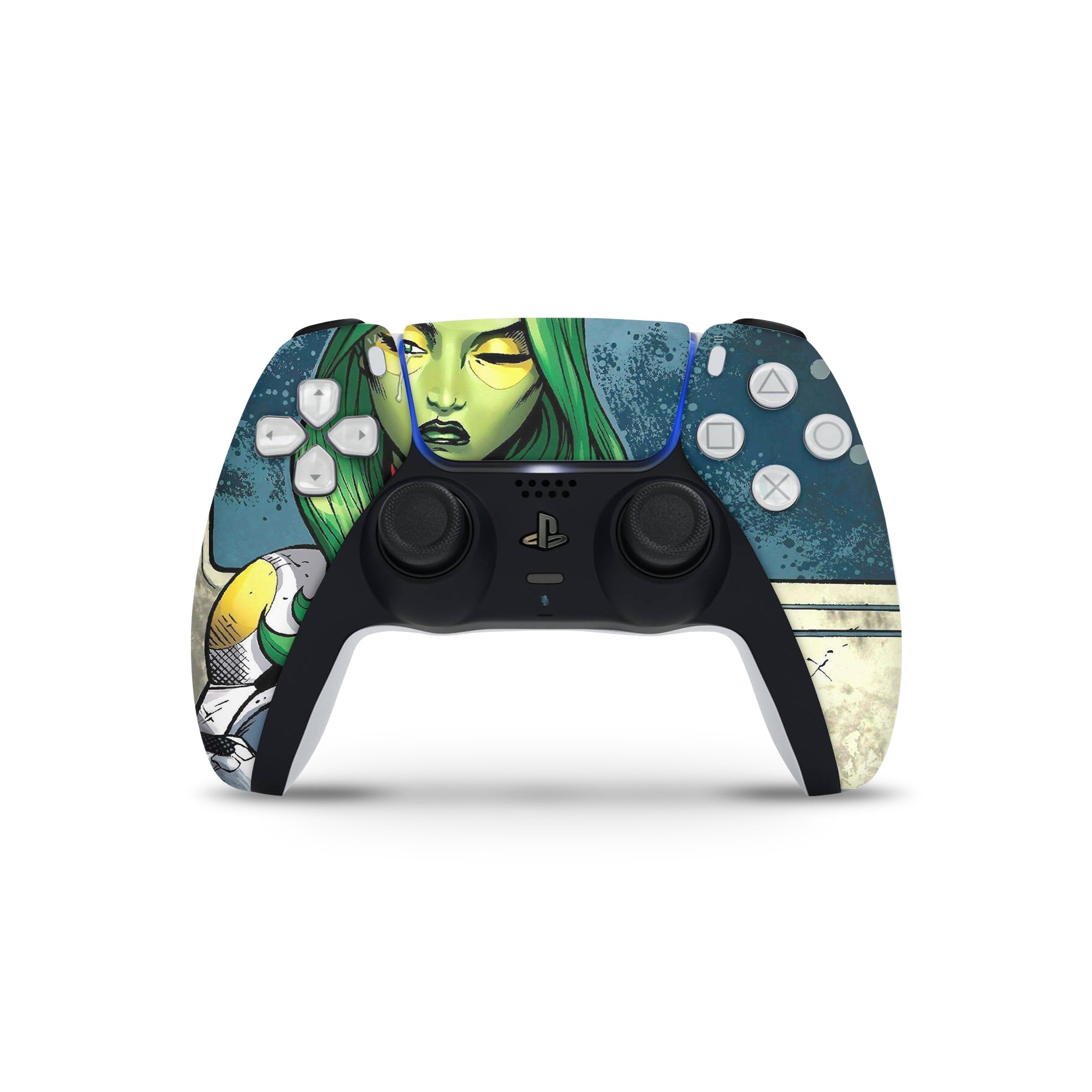Celestial Assassin v3 PS5 Controller Skin - Comics-inspired design