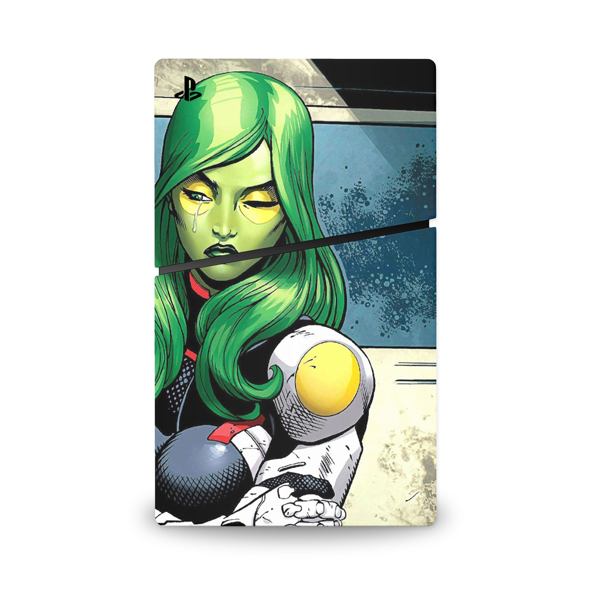 Celestial Assassin v3 PS5 Slim Skin - Comics-inspired design