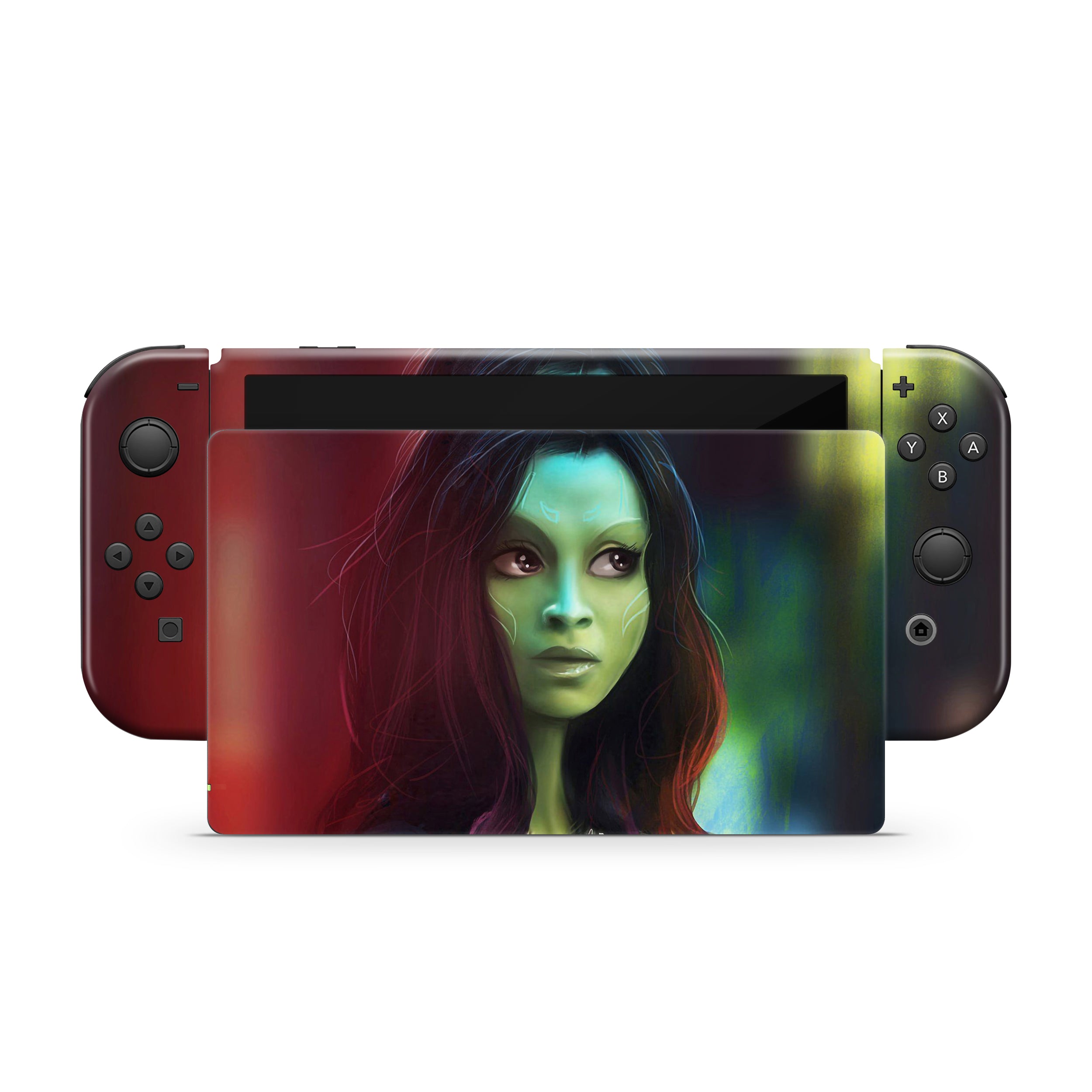 Celestial Assassin v4 Nintendo Switch OLED Skin - Comics-inspired design
