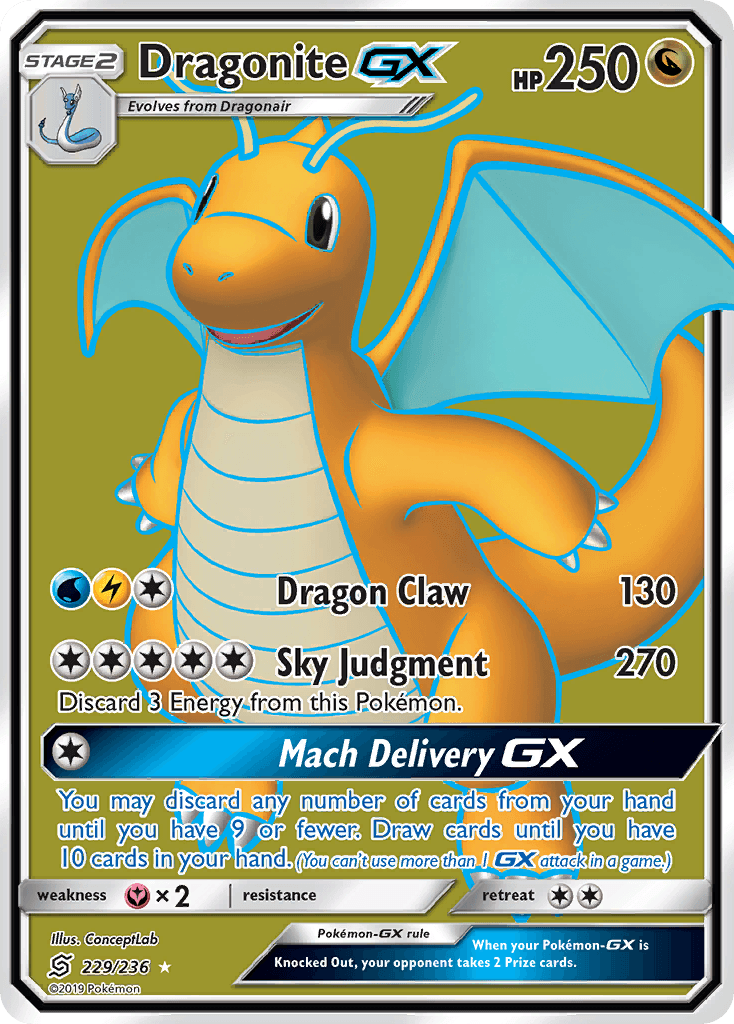 Dragonite GX (229/236) [Sun & Moon: Unified Minds]