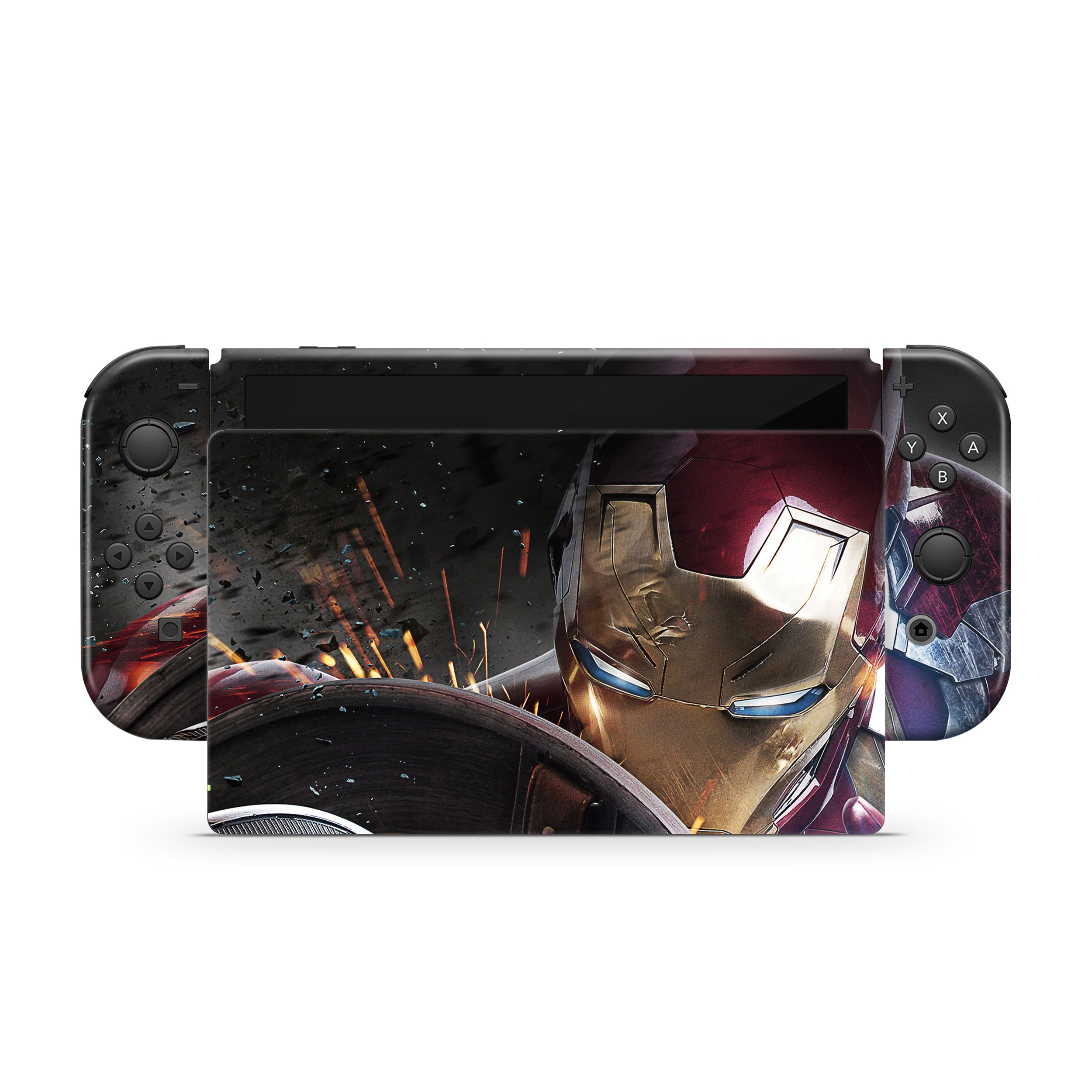 Techno Vanguard v1 Nintendo Switch OLED Skin - Comics-inspired design