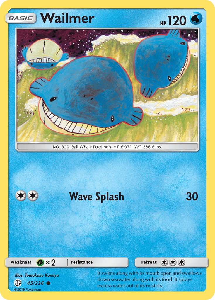 Wailmer (45/236) [Sun & Moon: Cosmic Eclipse]