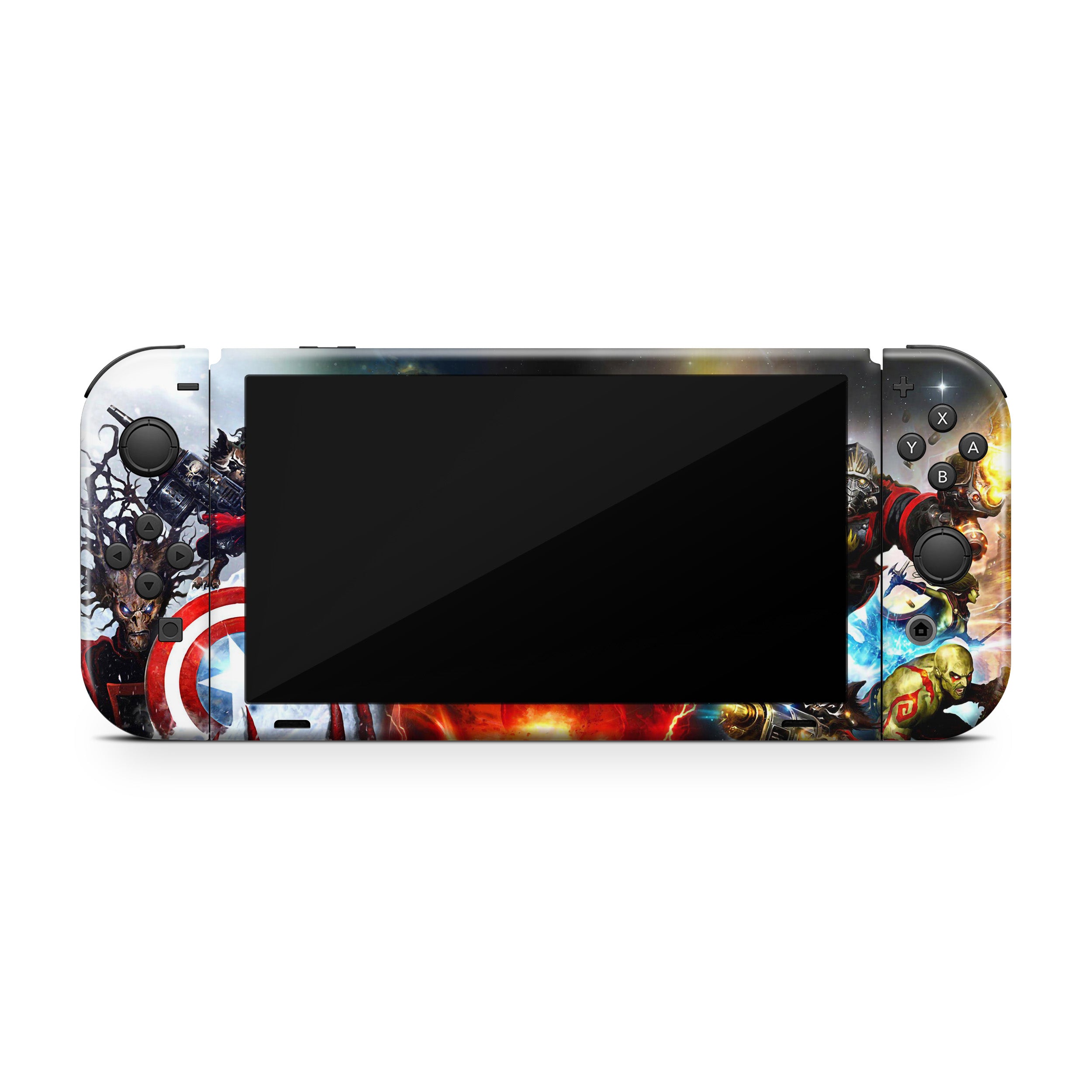 Titan of Doom v4 Nintendo Switch OLED Skin - Comics-inspired design