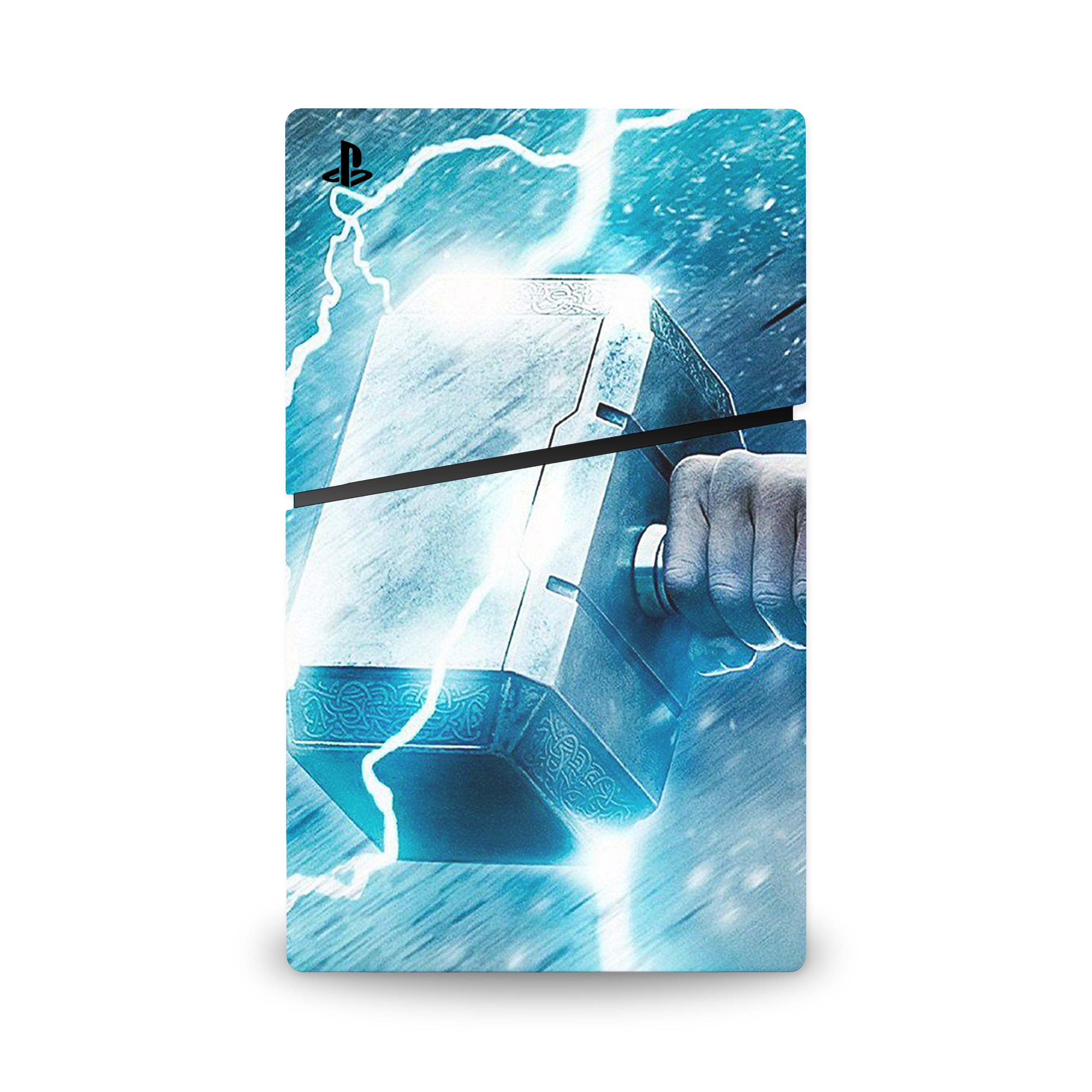 Thunder God v1 PS5 Slim Digital Skin - Comics-inspired design