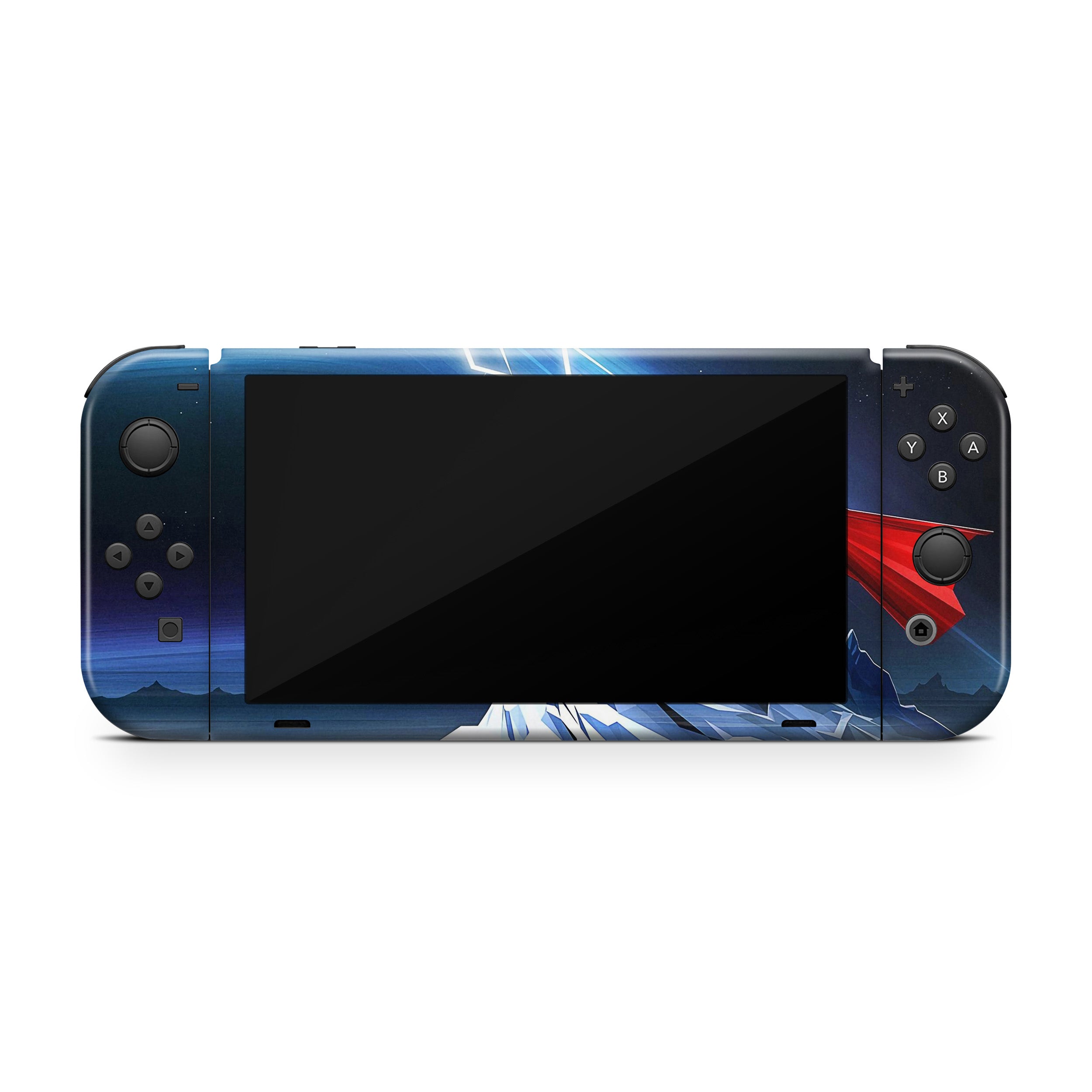 Thunder God v3 Nintendo Switch OLED Skin - Comics-inspired design