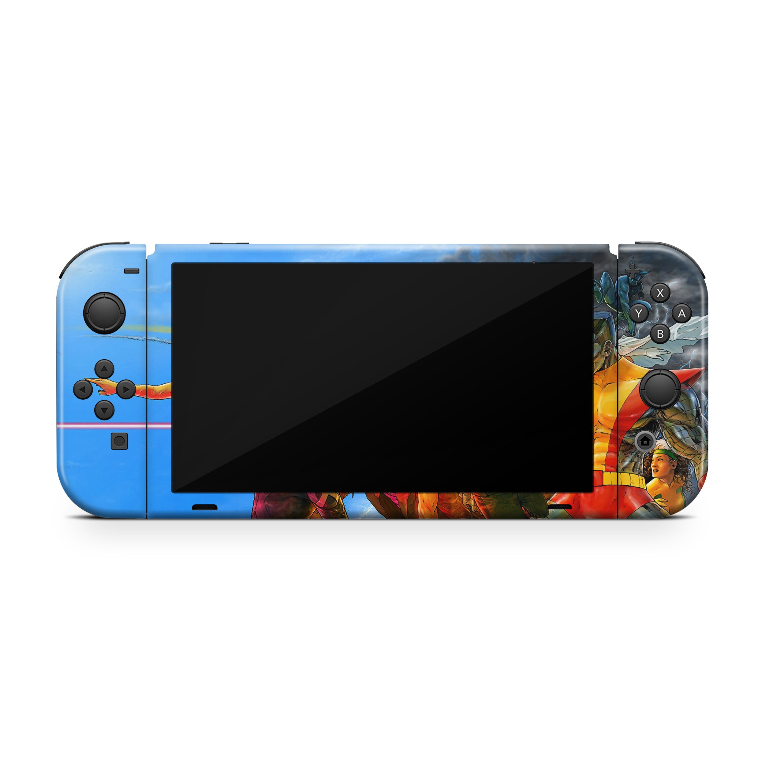 Mutant Warriors v2 Nintendo Switch OLED Skin - Comics-inspired design
