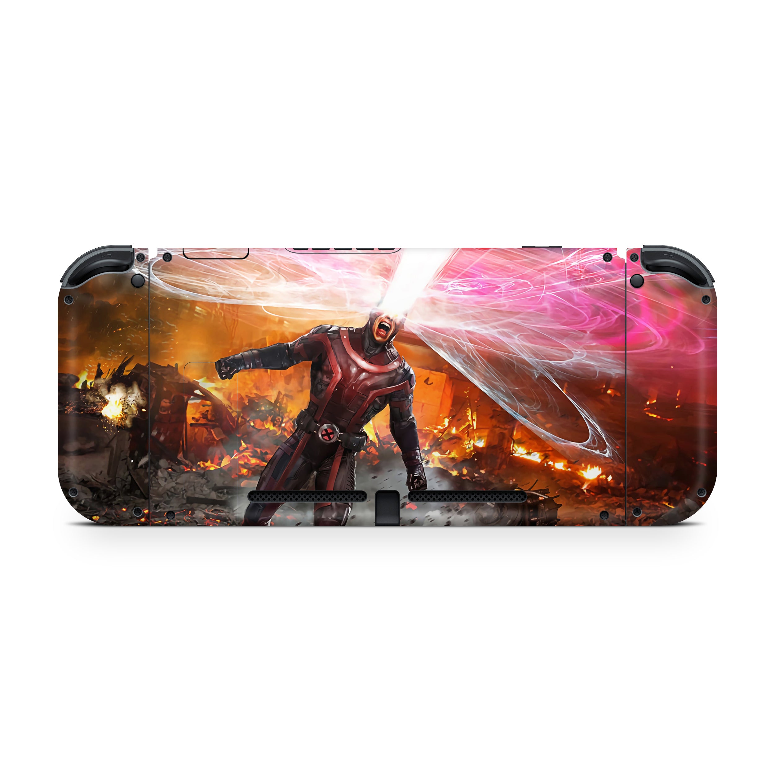 Optical Blast v5 Nintendo Switch OLED Skin - Comics-inspired design