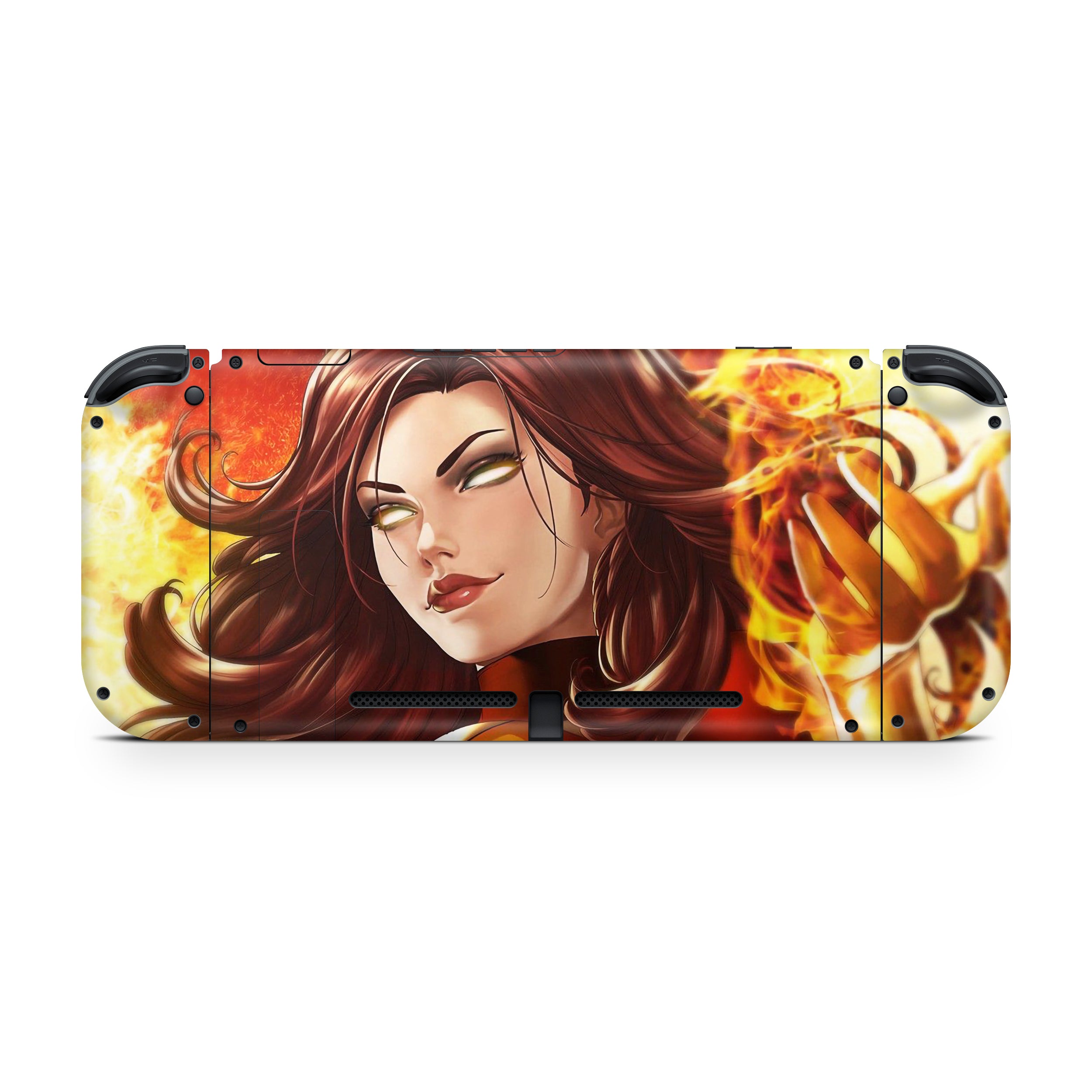 Dawnfire v1 Nintendo Switch OLED Skin - Comics-inspired design