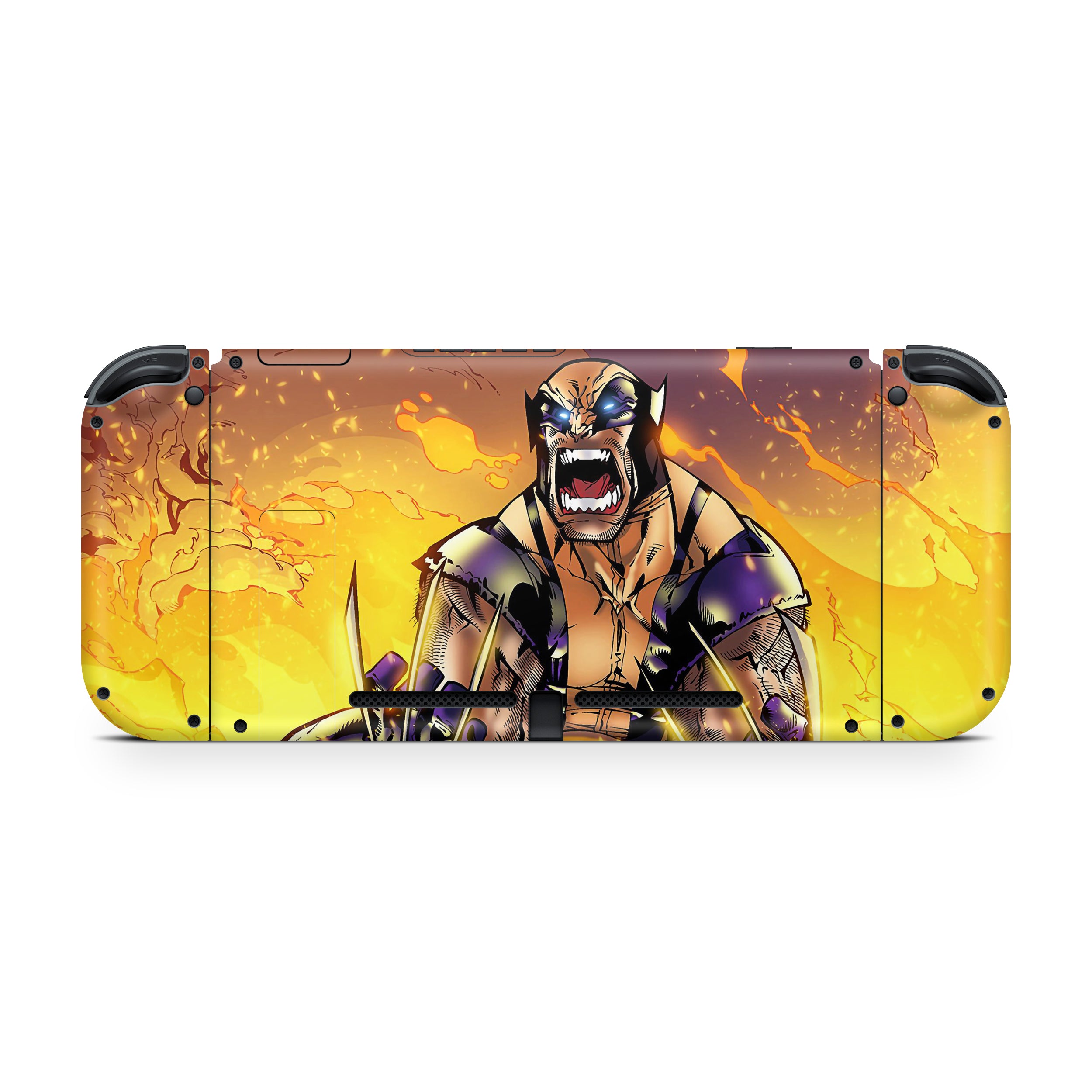 Metallic Claws v4 Nintendo Switch OLED Skin - Comics-inspired design