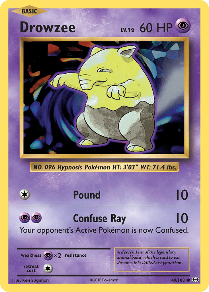 Drowzee (49/108) [XY: Evolutions]