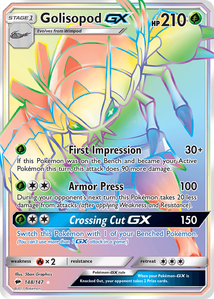 Golisopod GX (148/147) [Sun & Moon: Burning Shadows]