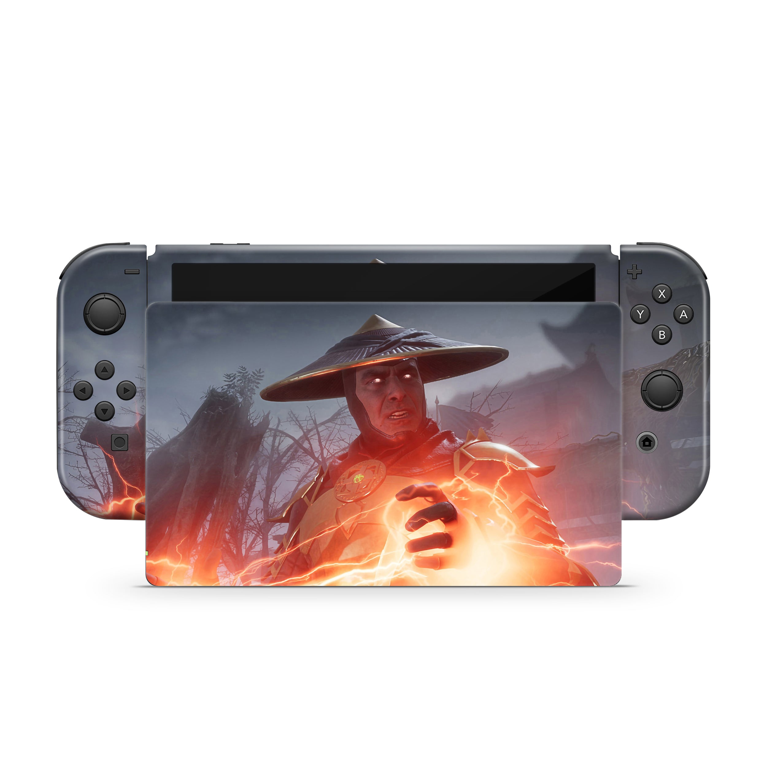 Thunder Warrior v2 Nintendo Switch OLED Skin - Video Game-inspired design