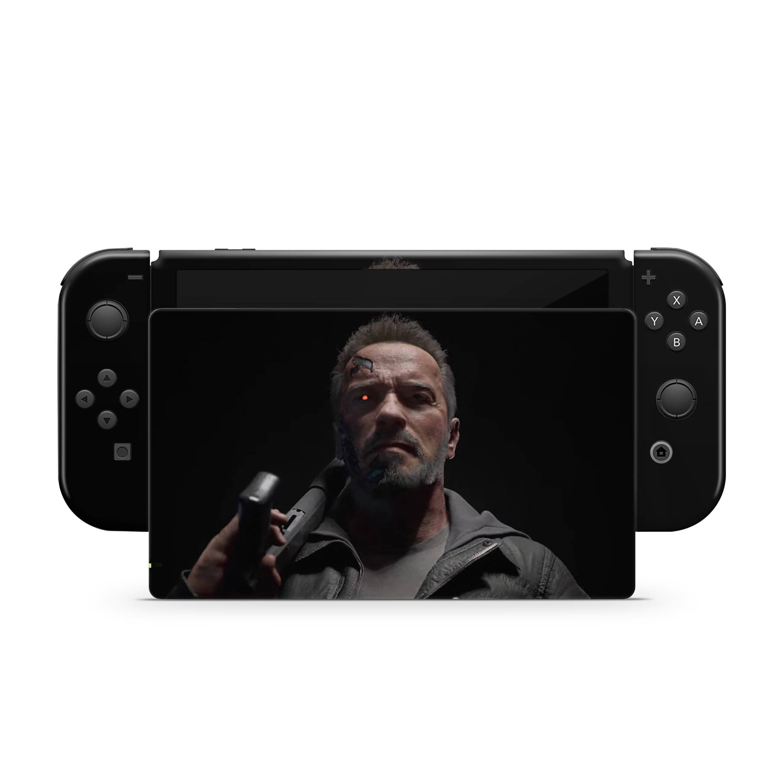 Cybernetic Destroyer v1 Nintendo Switch OLED Skin - Video Game-inspired design