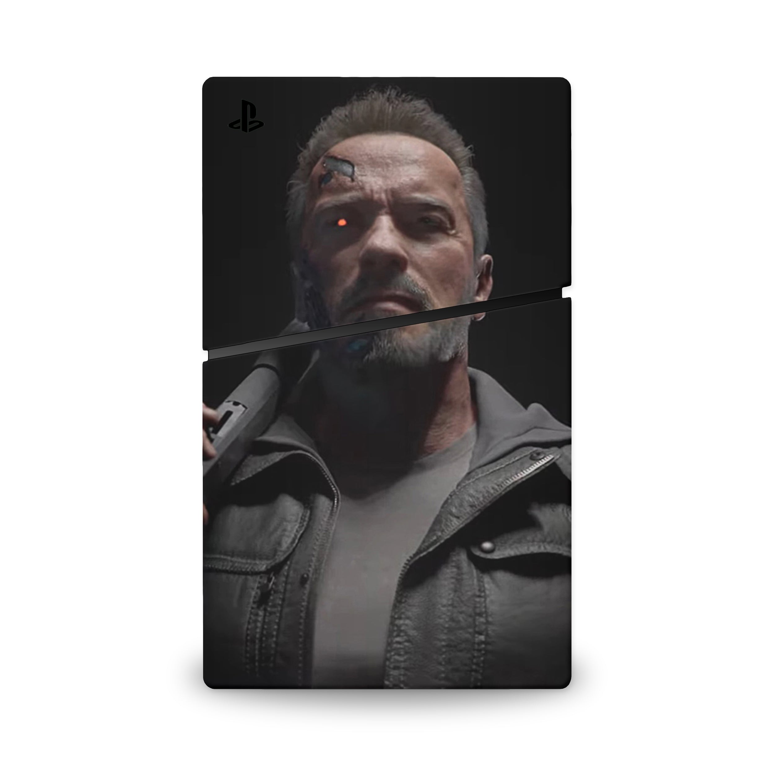 Cybernetic Destroyer v1 PS5 Slim Digital Skin - Video Game-inspired design