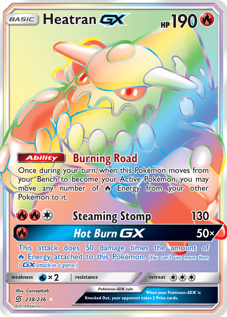 Heatran GX (238/236) [Sun & Moon: Unified Minds]