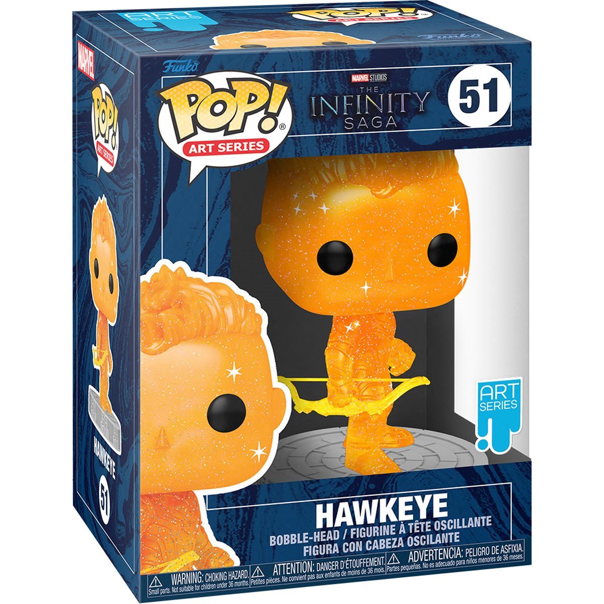 Funko Pop! Avengers Infinity Saga: Hawkeye Orange Artist Series