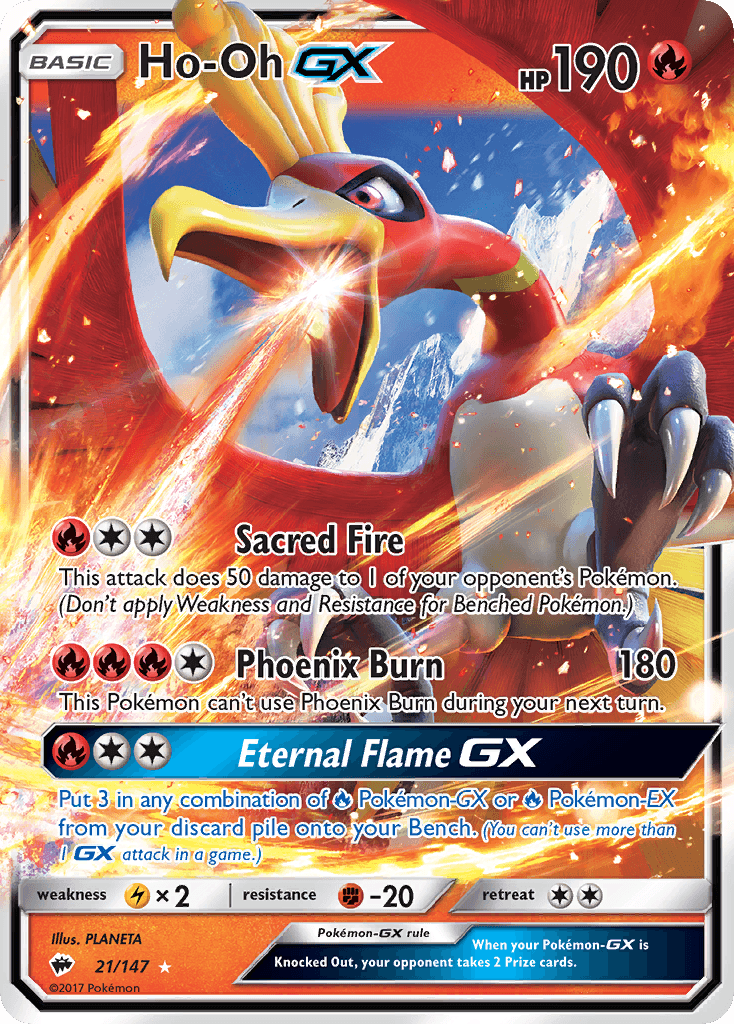 Ho-Oh GX (21/147) [Sun & Moon: Burning Shadows]