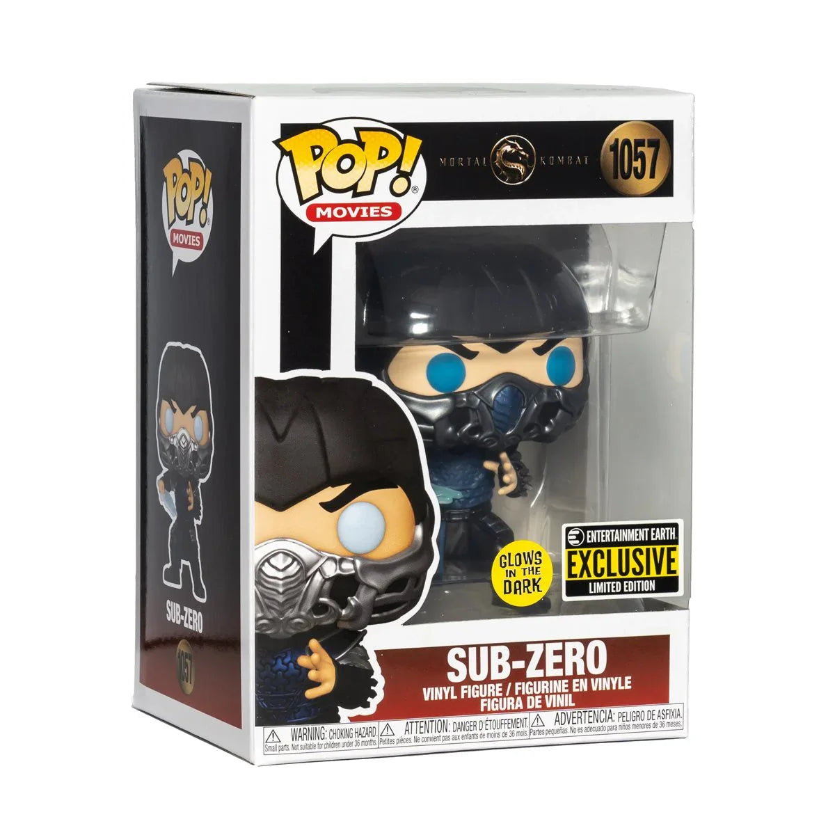 Funko Pop! Mortal Kombat 2021: Sub-Zero Glow-in-the-Dark - Entertainment Earth Exclusive