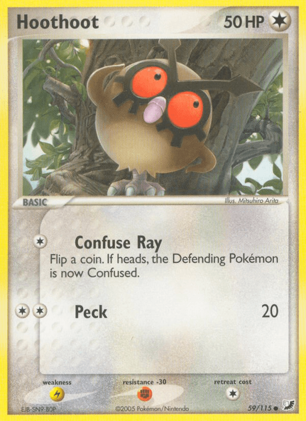 Hoothoot (59/115) [EX: Unseen Forces]