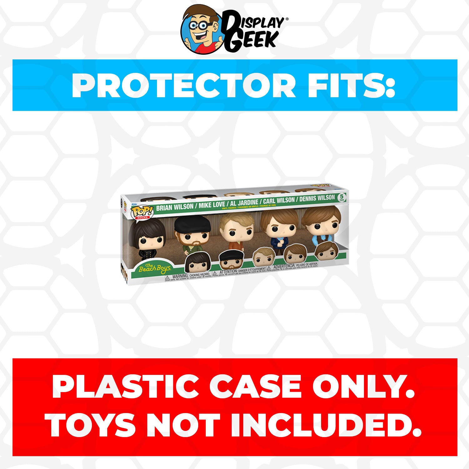 Pop Protector for 5 Pack The Beach Boys Funko Pop