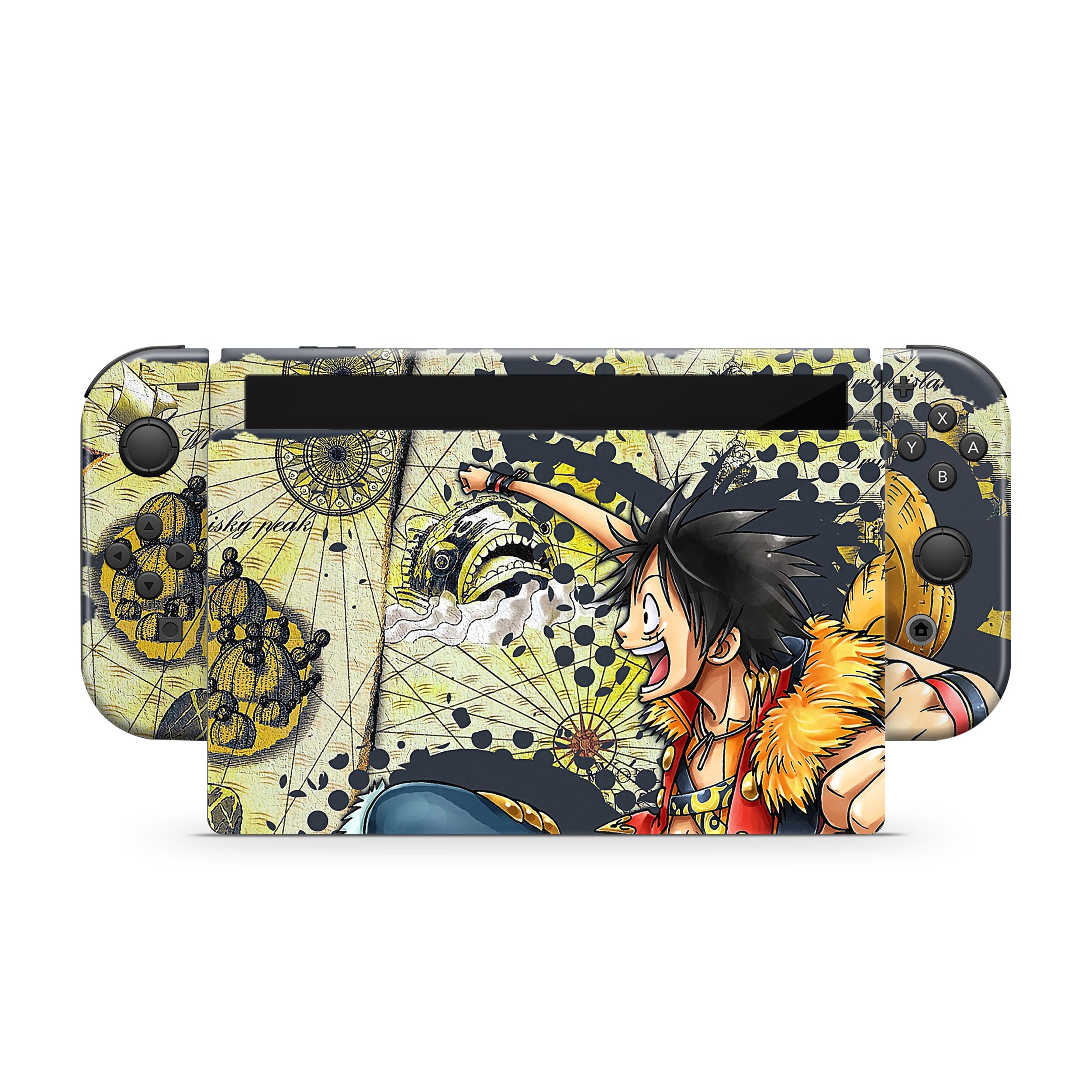 Sea Adventurer v4 Nintendo Switch OLED Skin - Anime-inspired design
