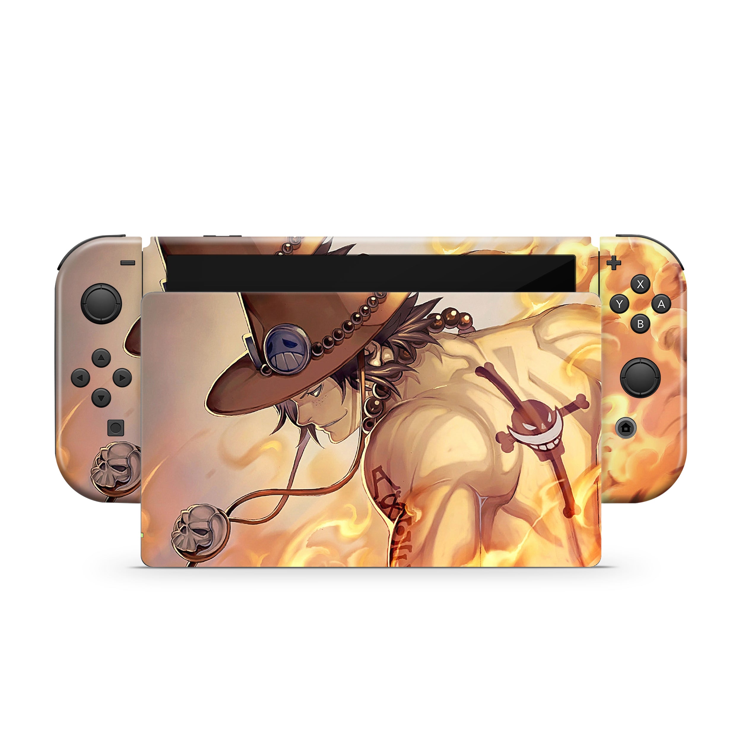 Pyro Nomad v1 Nintendo Switch OLED Skin - Anime-inspired design