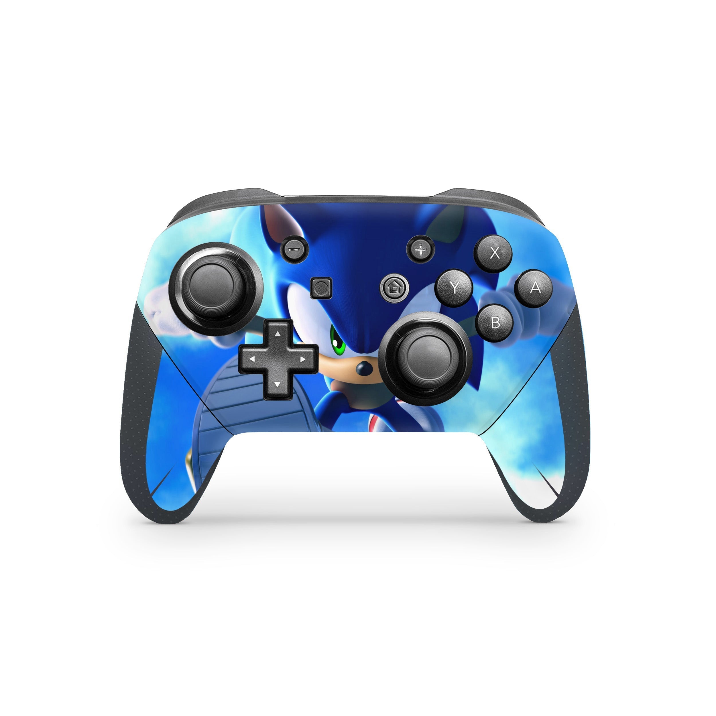 Blue Speedster v3 Nintendo Switch Pro Controller Skin - Video Game-inspired design