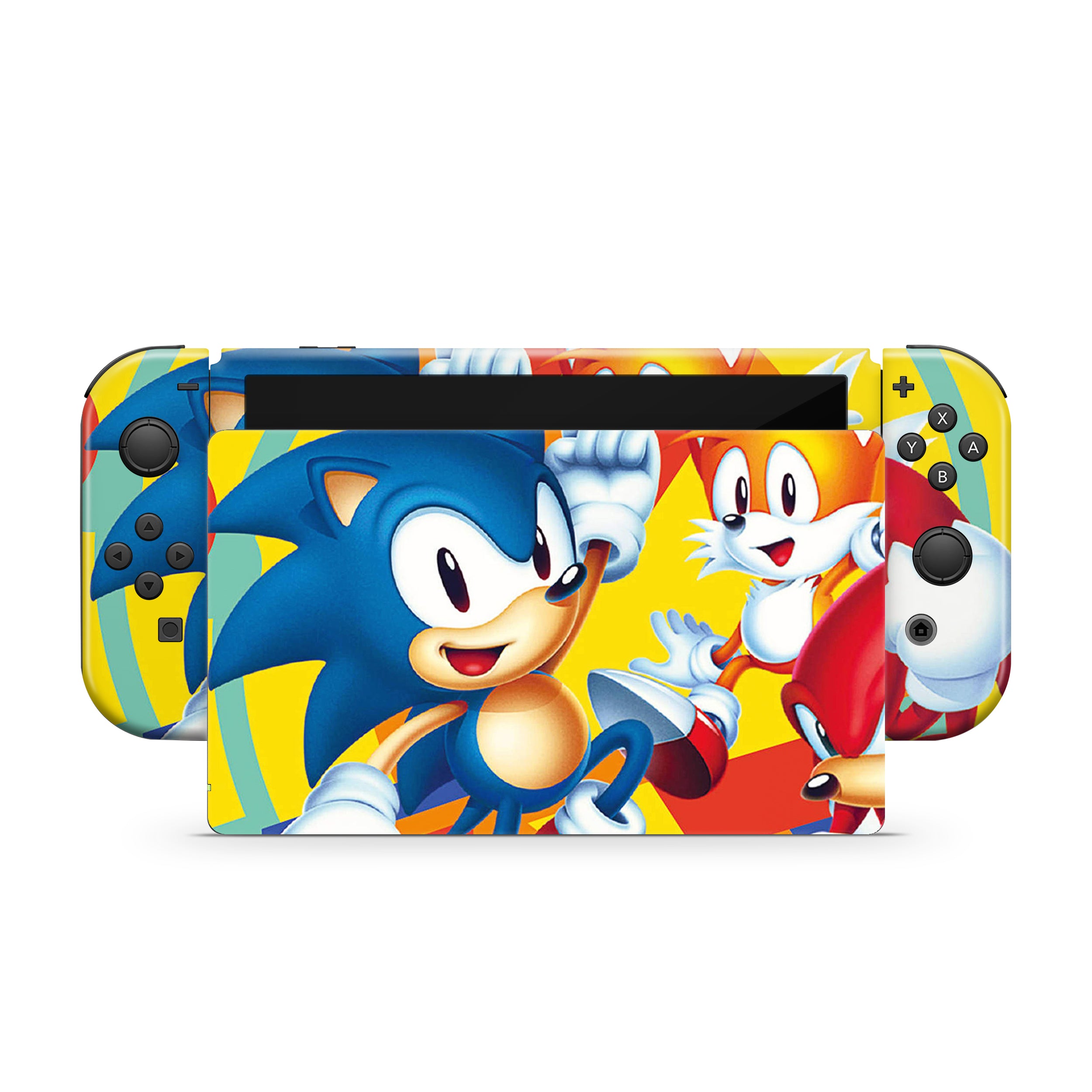 Blue Speedster v5 Nintendo Switch OLED Skin - Video Game-inspired design