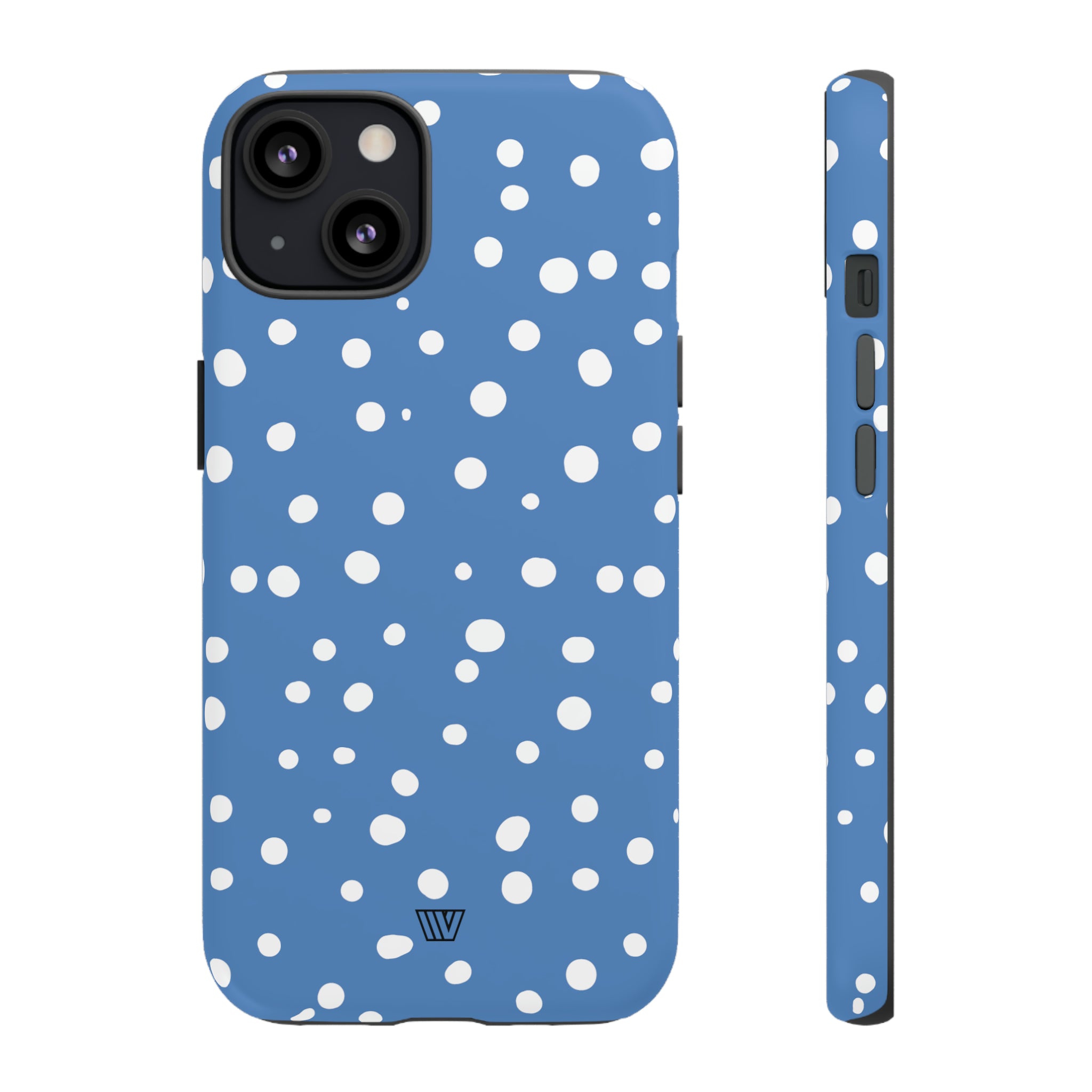 DUSTY BLUE DOTS | Tough Phone Case