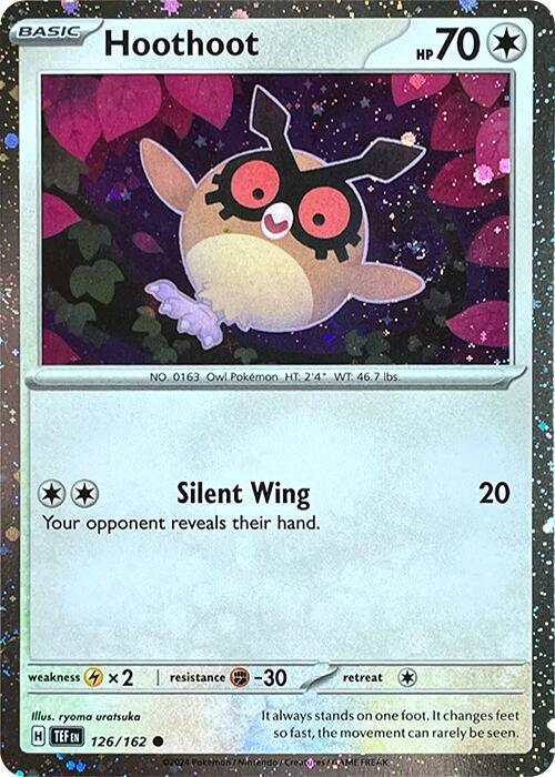 Hoothoot (126/162) (Cosmos Holo) [Scarlet & Violet Promo Cards]