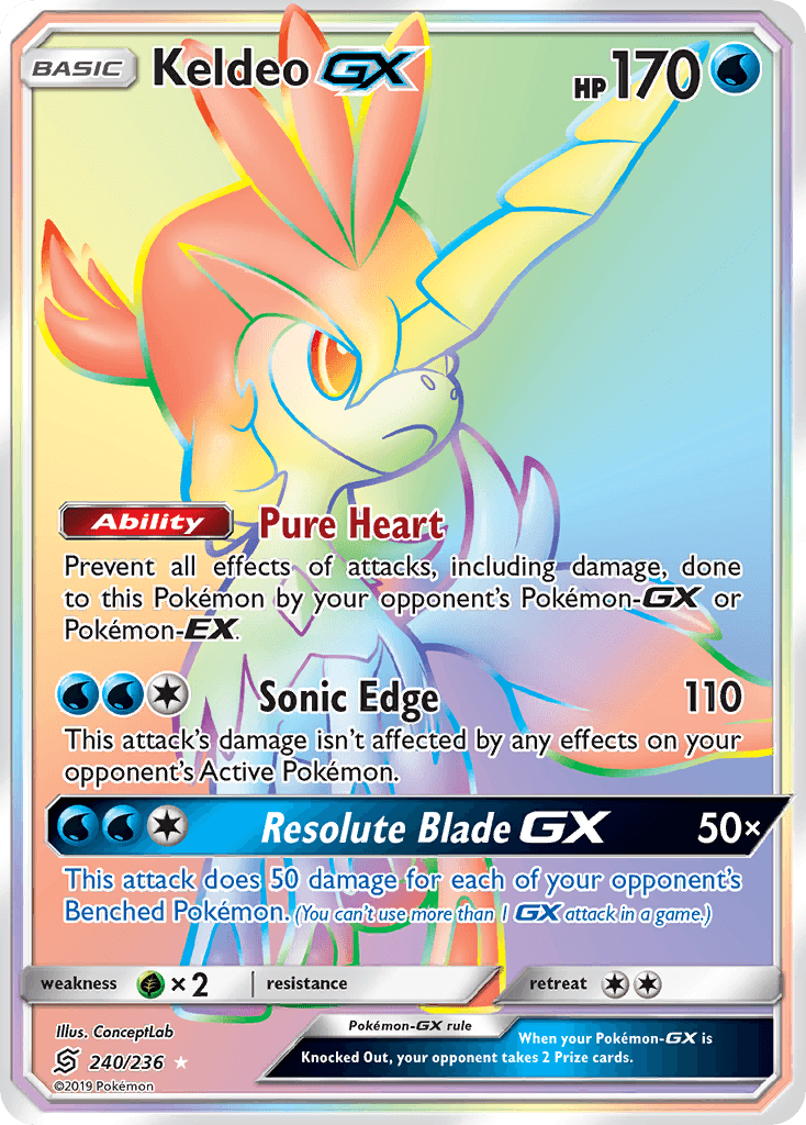 Keldeo GX (240/236) [Sun & Moon: Unified Minds]