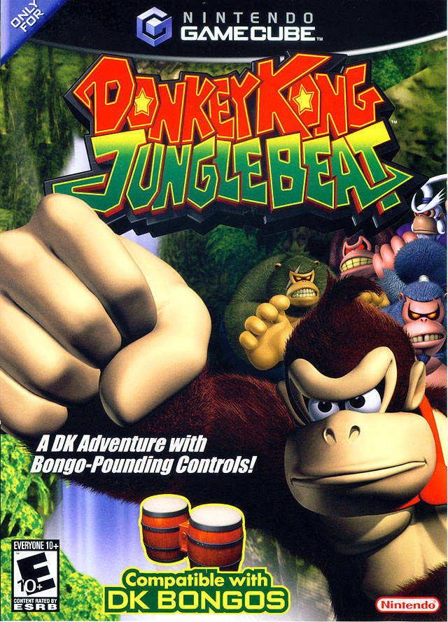 Donkey Konga Bongos + 3 Game Bundle (Gamecube)